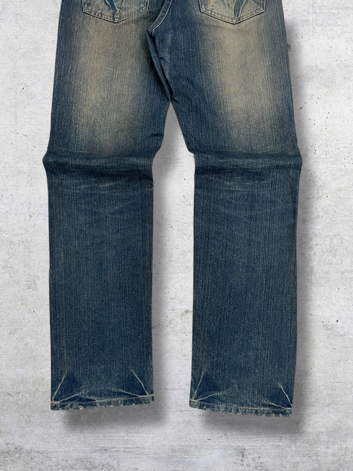 Japanese Brand VINTAGE JAPAN DESIGNER NYLAUS MUDWASH RIPPED DISTRESS DENIM Size US 32 / EU 48 - 9 Thumbnail