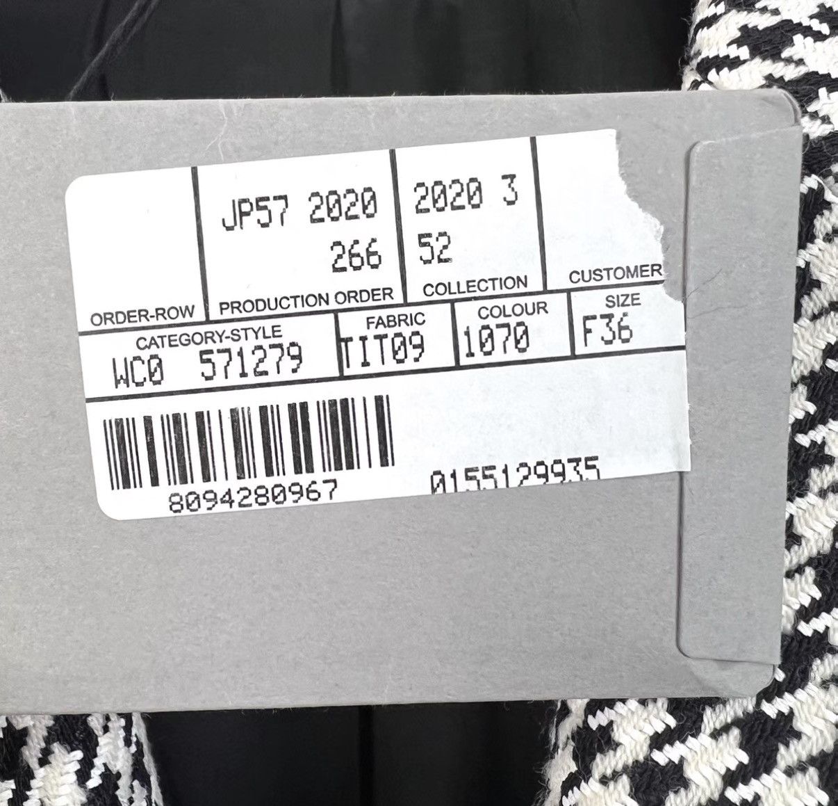 Balenciaga Balenciaga Wool Houndstooth Hourglass Blazer K12 Size XS / US 0-2 / IT 36-38 - 7 Thumbnail