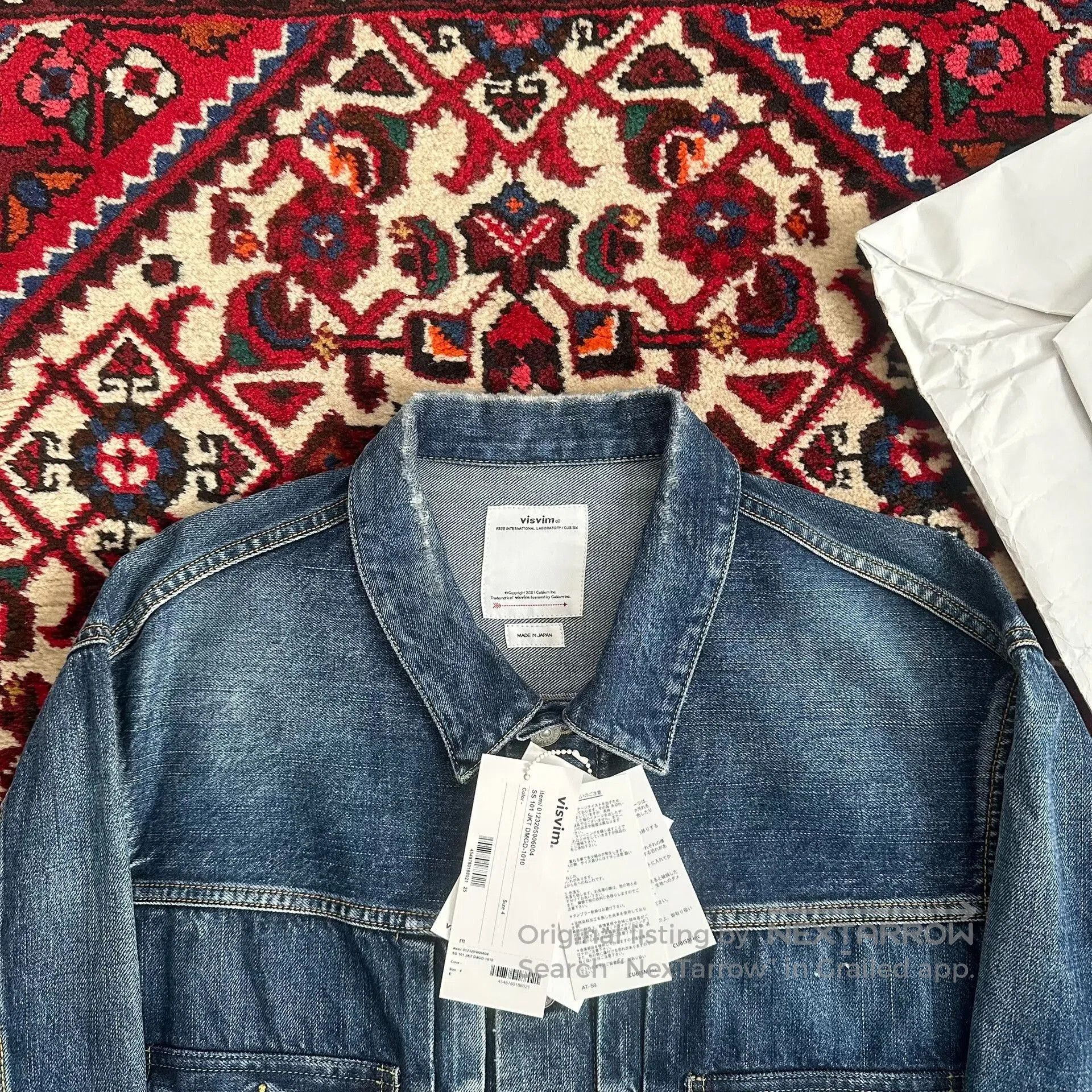 Visvim visvim 23aw denim jacket with paint splatter. Size US L / EU 52-54 / 3 - 4 Thumbnail