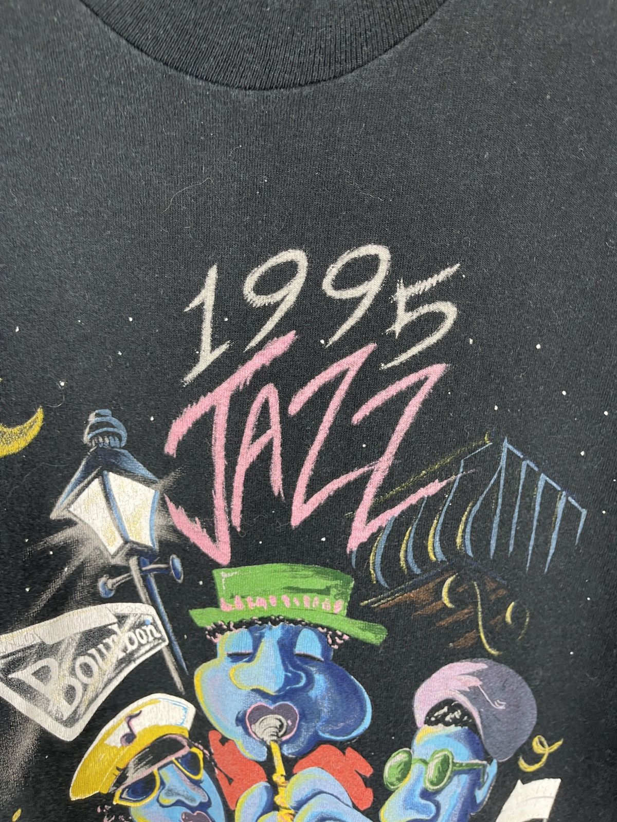 Band Tees FotL vintage 1995 Jazz New Orleans Bourbon 90s band tee Size US L / EU 52-54 / 3 - 5 Thumbnail