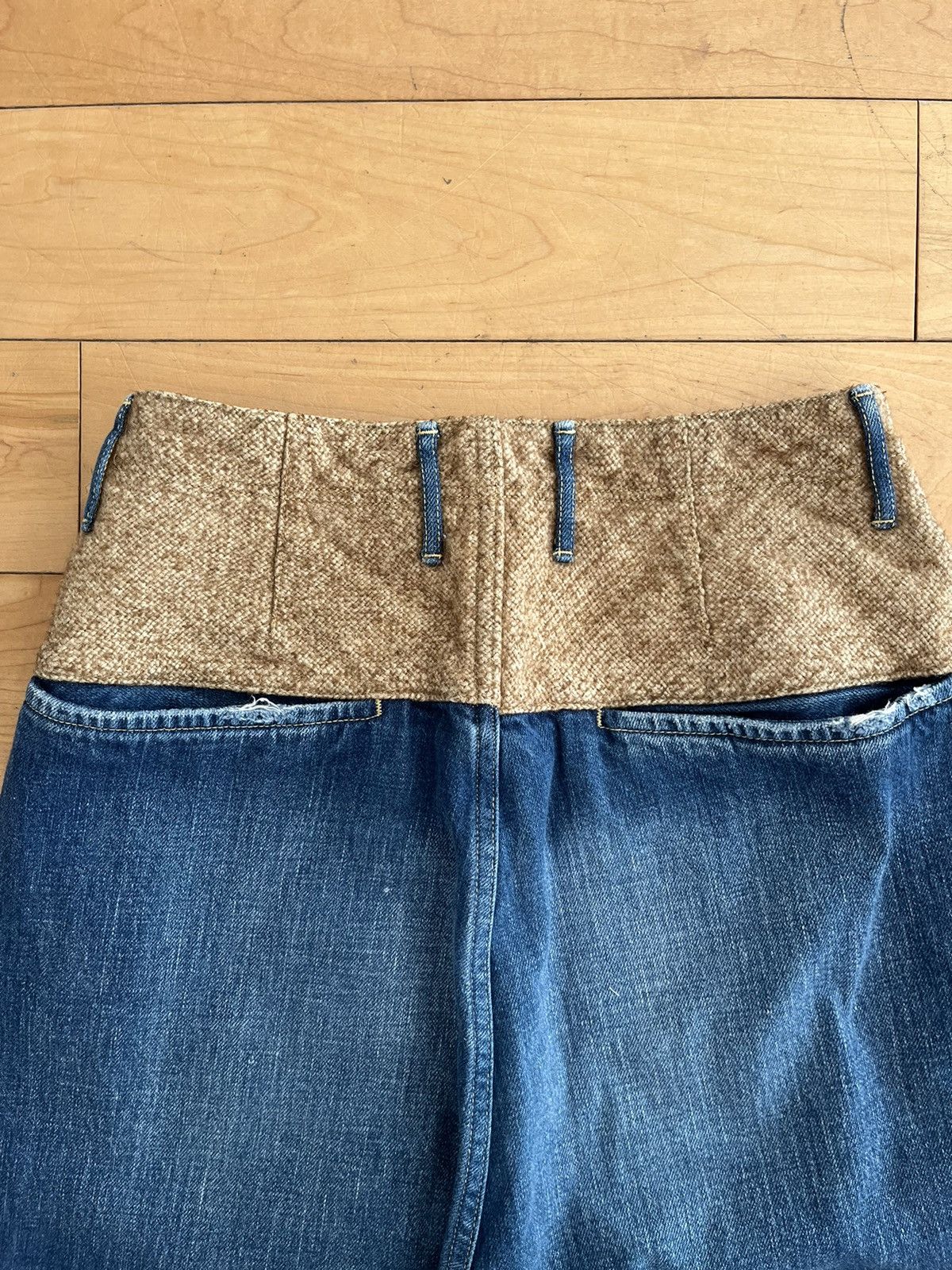Kapital Kapital Patchwork & Linen Yoke Jeans Size US 28 / EU 44 - 12 Thumbnail