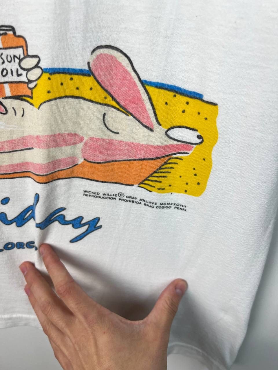 Vintage Pornstar Willie on Holliday 90s crazy t-shirts size M Size US M / EU 48-50 / 2 - 5 Thumbnail