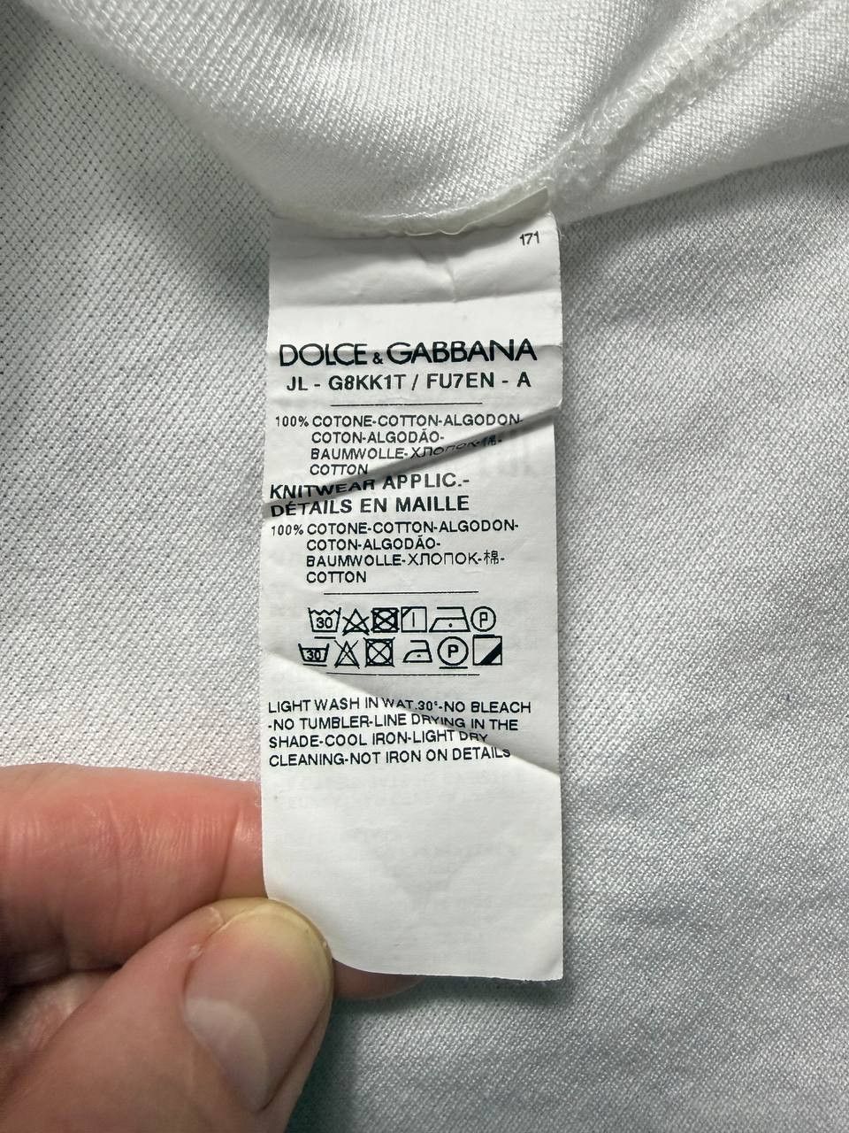 Dolce & Gabbana Dolce & Gabbana Logo Plaque Polo Shirt In White Size US XL / EU 56 / 4 - 8 Thumbnail
