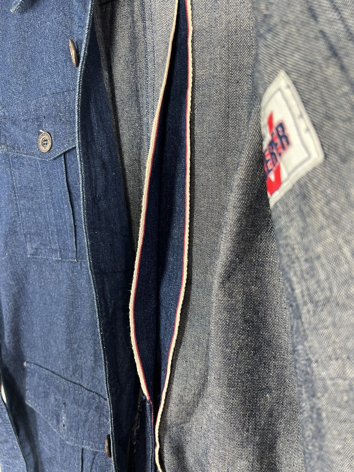 Japanese Brand 80s VICERER SELVEDGE DENIM JACKET Size US L / EU 52-54 / 3 - 10 Thumbnail