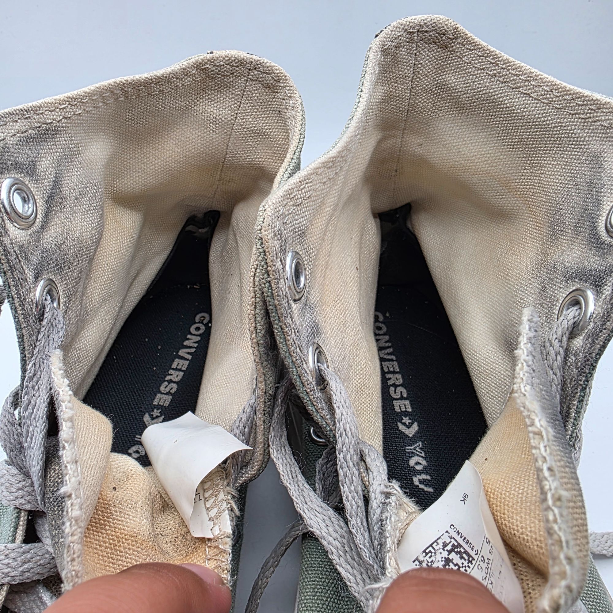 Converse Converse Womens Size 6.5 Green Platform Shoes High Top Casua Size US 6.5 / IT 36.5 - 9 Thumbnail