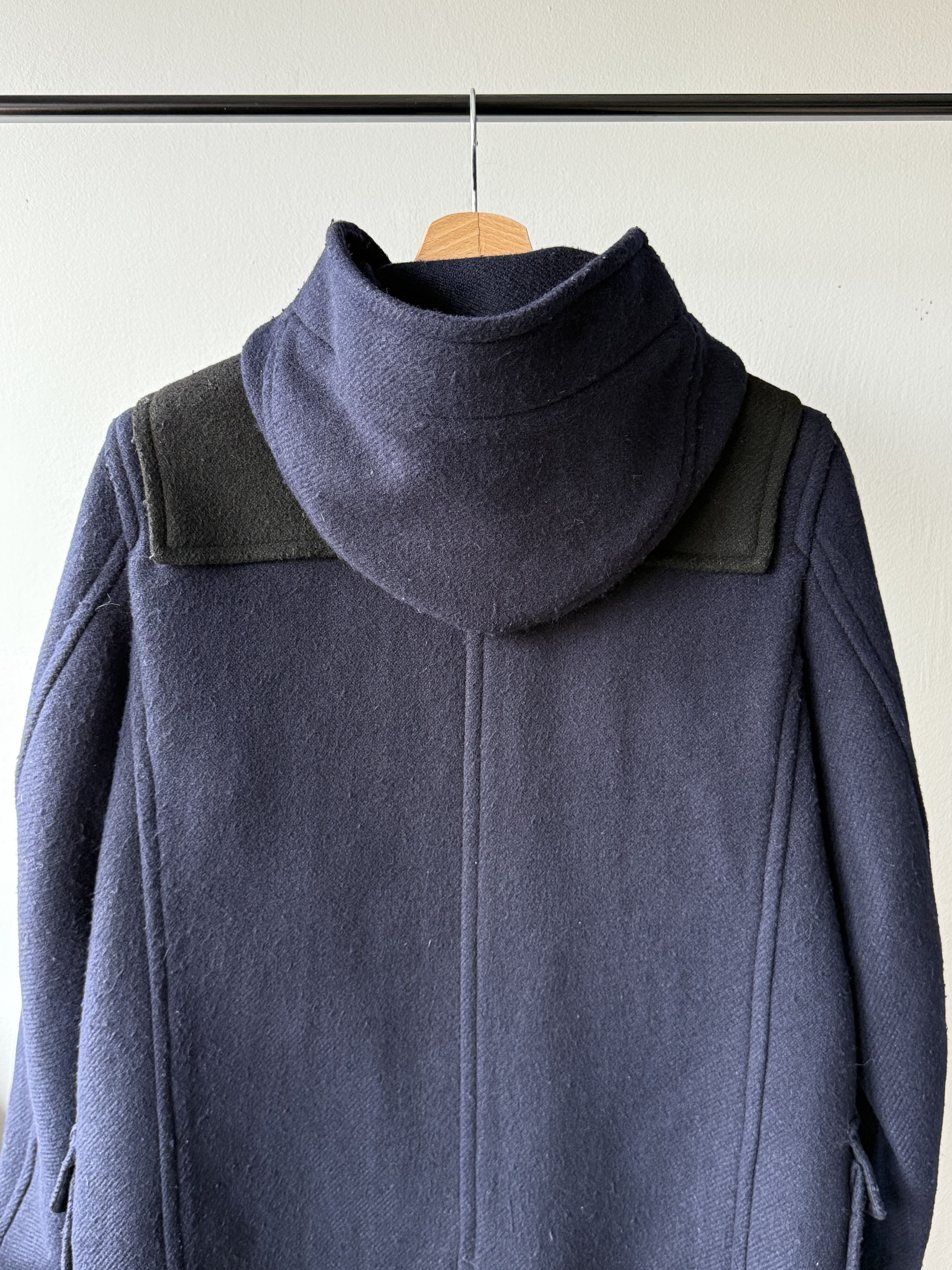 JW Anderson × Uniqlo 2017 J.W. Anderson x Uniqlo Blue Wool Hooded Duffle Coat Size M / US 6-8 / IT 42-44 - 4 Thumbnail