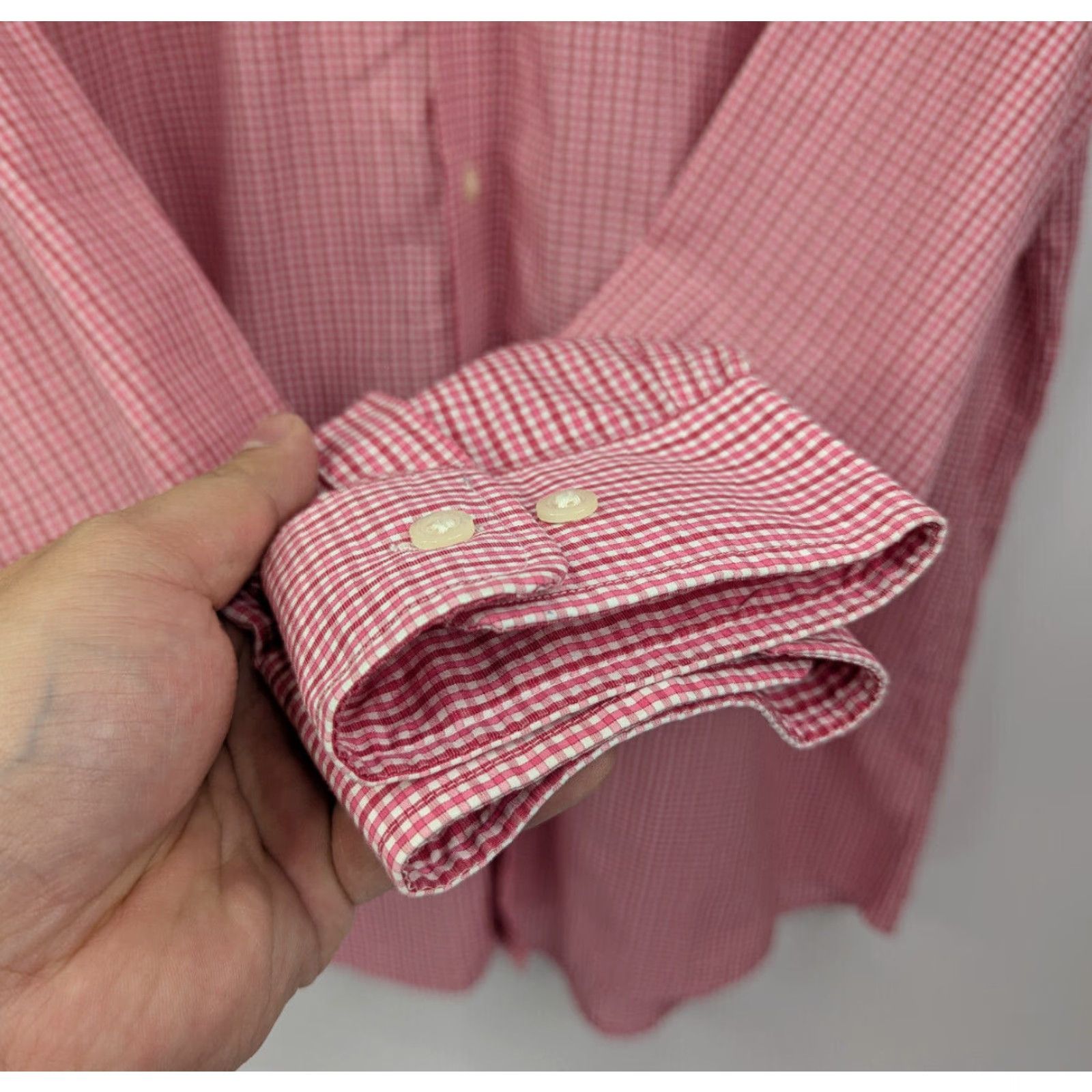 johnnie-O **Johnnie-O Men's Pink Check Button-Down XL Casual Shirt** User: Johnnie-O Men's Pink Check Button-Down Casual XL Shirt Size US XL / EU 56 / 4 - 2 Thumbnail