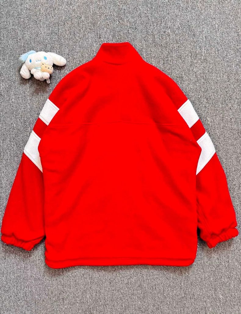 Balenciaga Balenciaga Sporty B Collection Polar Fleece Jacket with Red Size US XXS / EU 40 - 2 Thumbnail