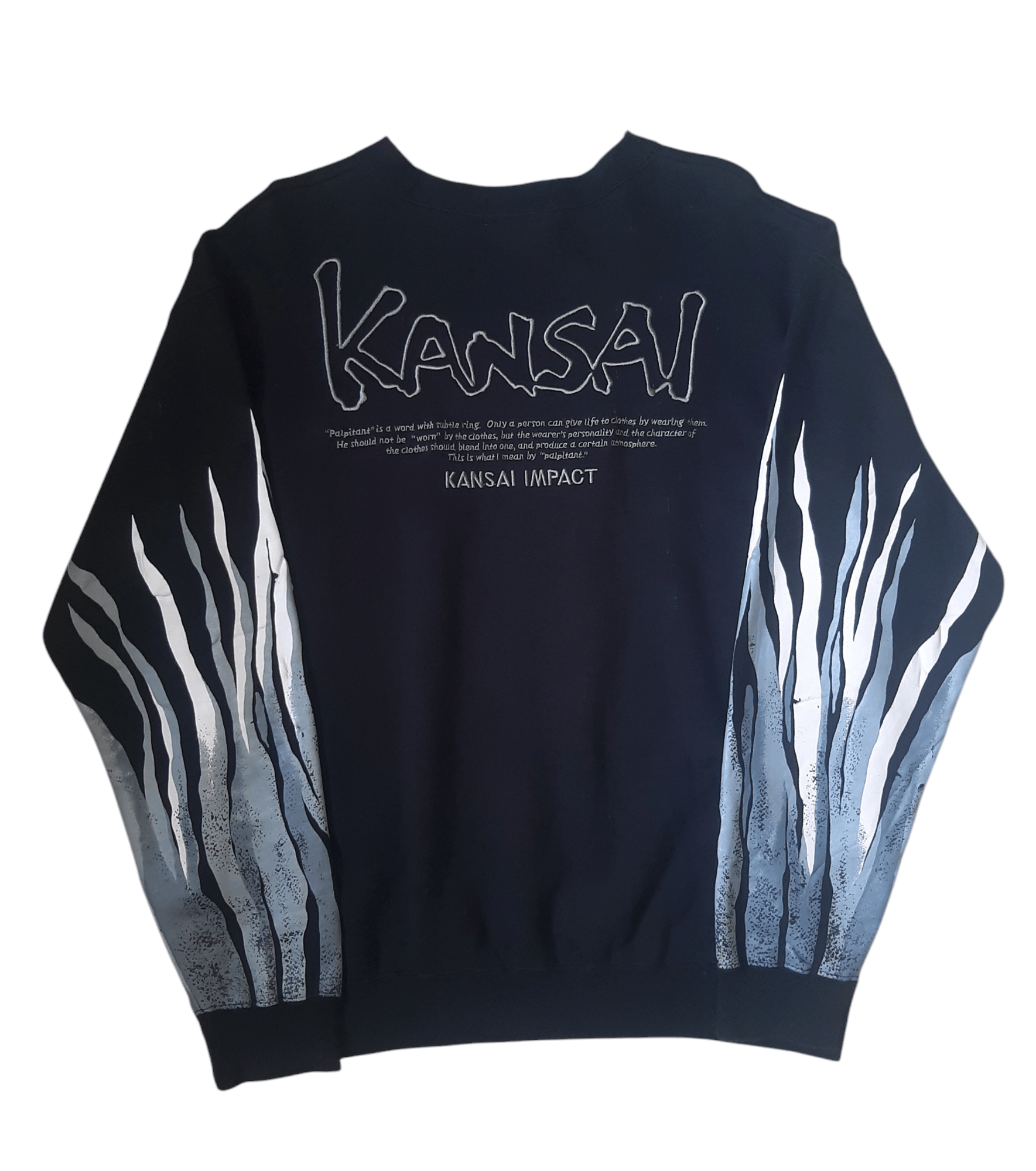 Kansai Yamamoto Vintage Kansai Yamamoto Flame Sweatshirt Size US L / EU 52-54 / 3 - 1 Thumbnail