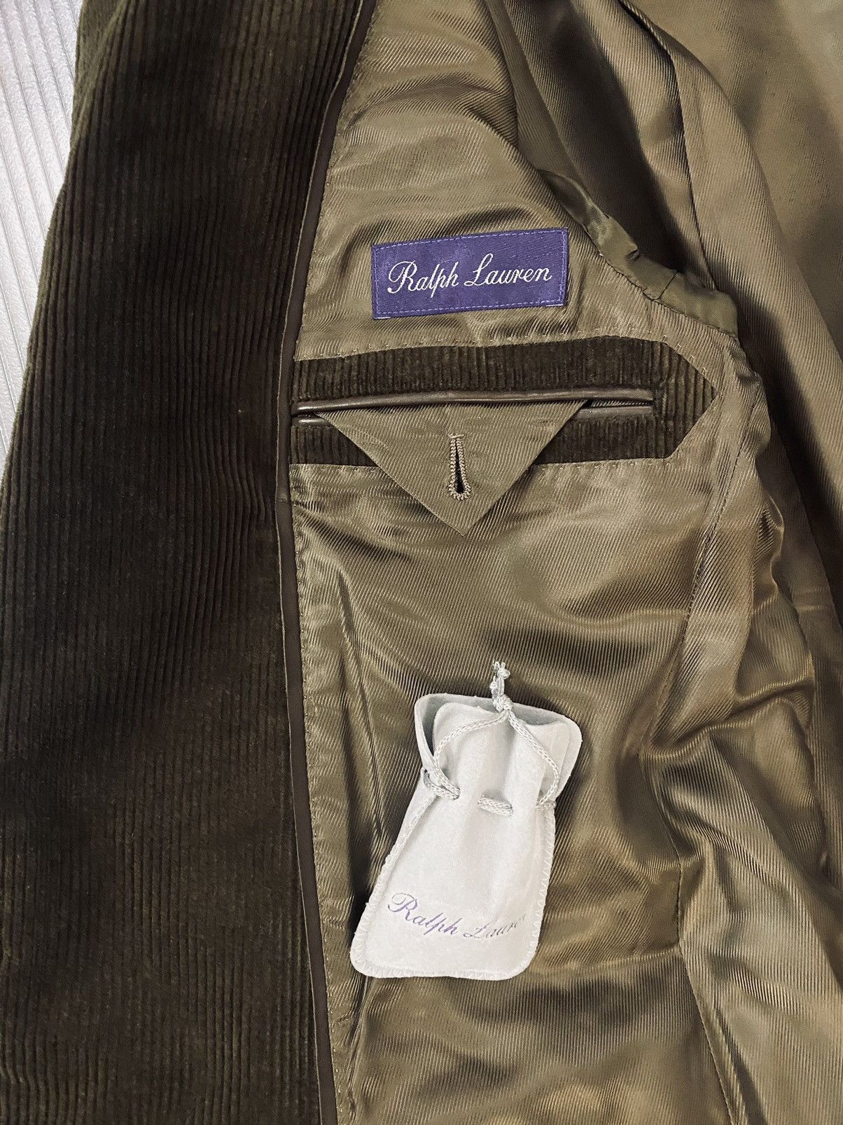 Ralph Lauren Purple Label RLPL 🇮🇹 English Corduroy Suede Patch Collectors Jacket 38R NW Size 38R - 7 Thumbnail