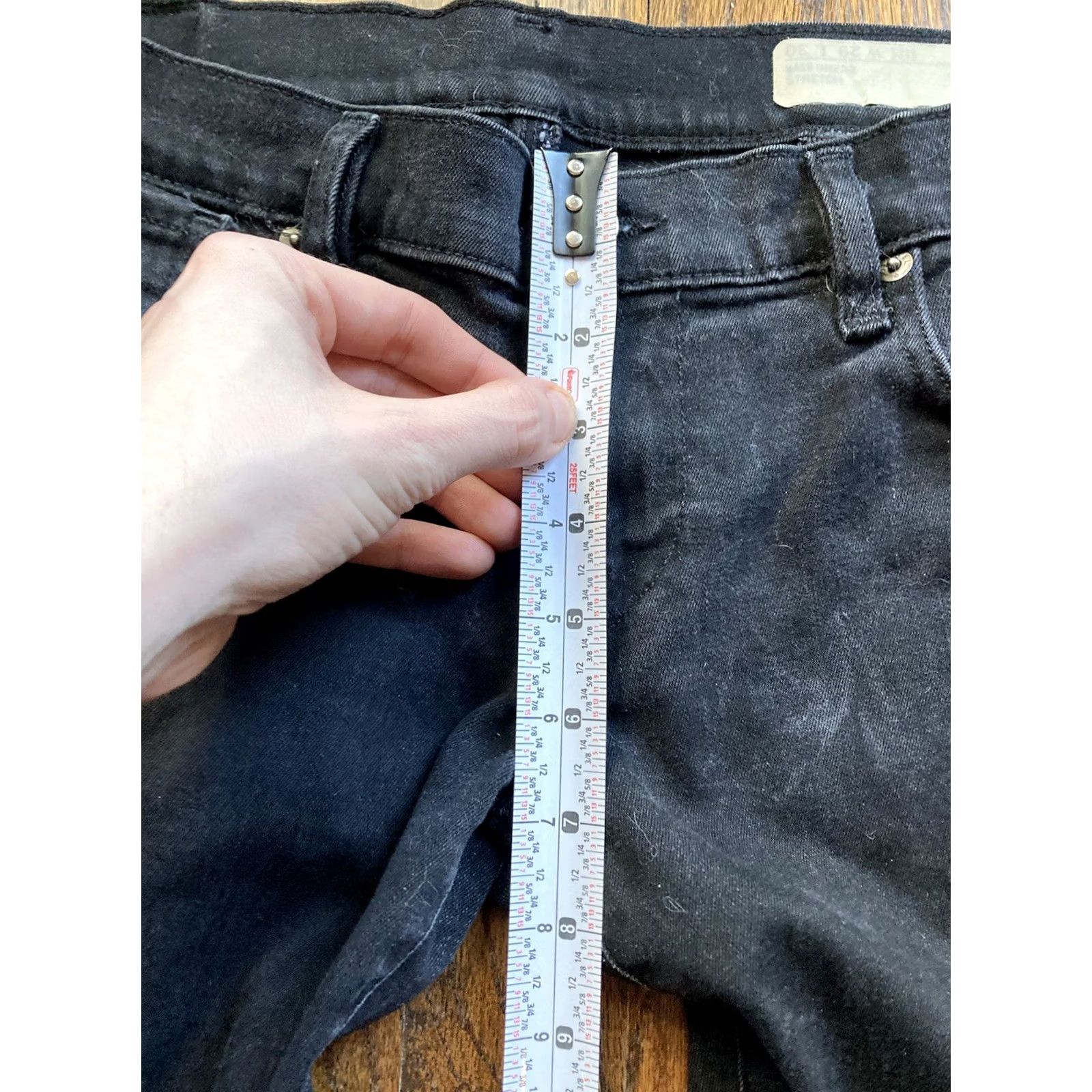 Diesel Diesel Jeans Womens 29x30 Black Slim Skinny Low Rise Stretch Denim Cord Zip Inseam 30 Womens 90s City USA Size 29" - 7 Thumbnail