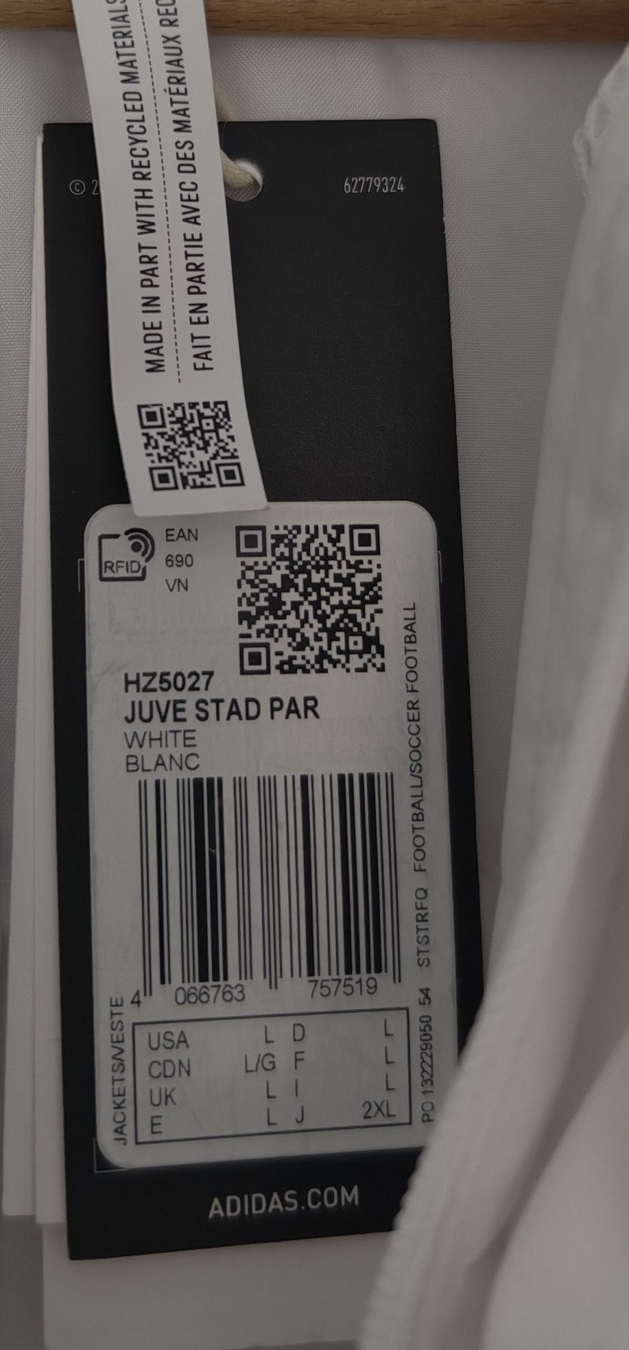 Adidas Juventus FC 23/24 Stadium Parka jacket Adidas HZ5027 Size US L / EU 52-54 / 3 - 3 Thumbnail