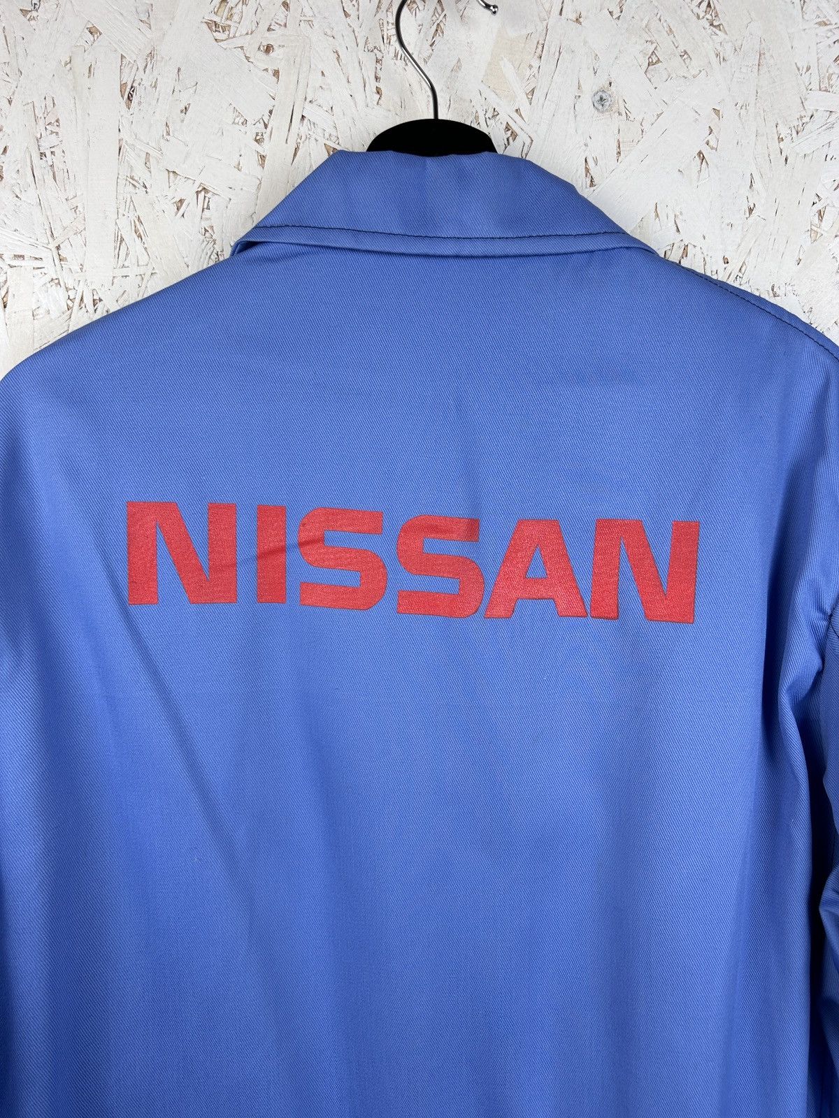 Japanese Brand Vintage Nissan Japan JDM Mechanic Coat In Blue Size US L / EU 52-54 / 3 - 6 Thumbnail