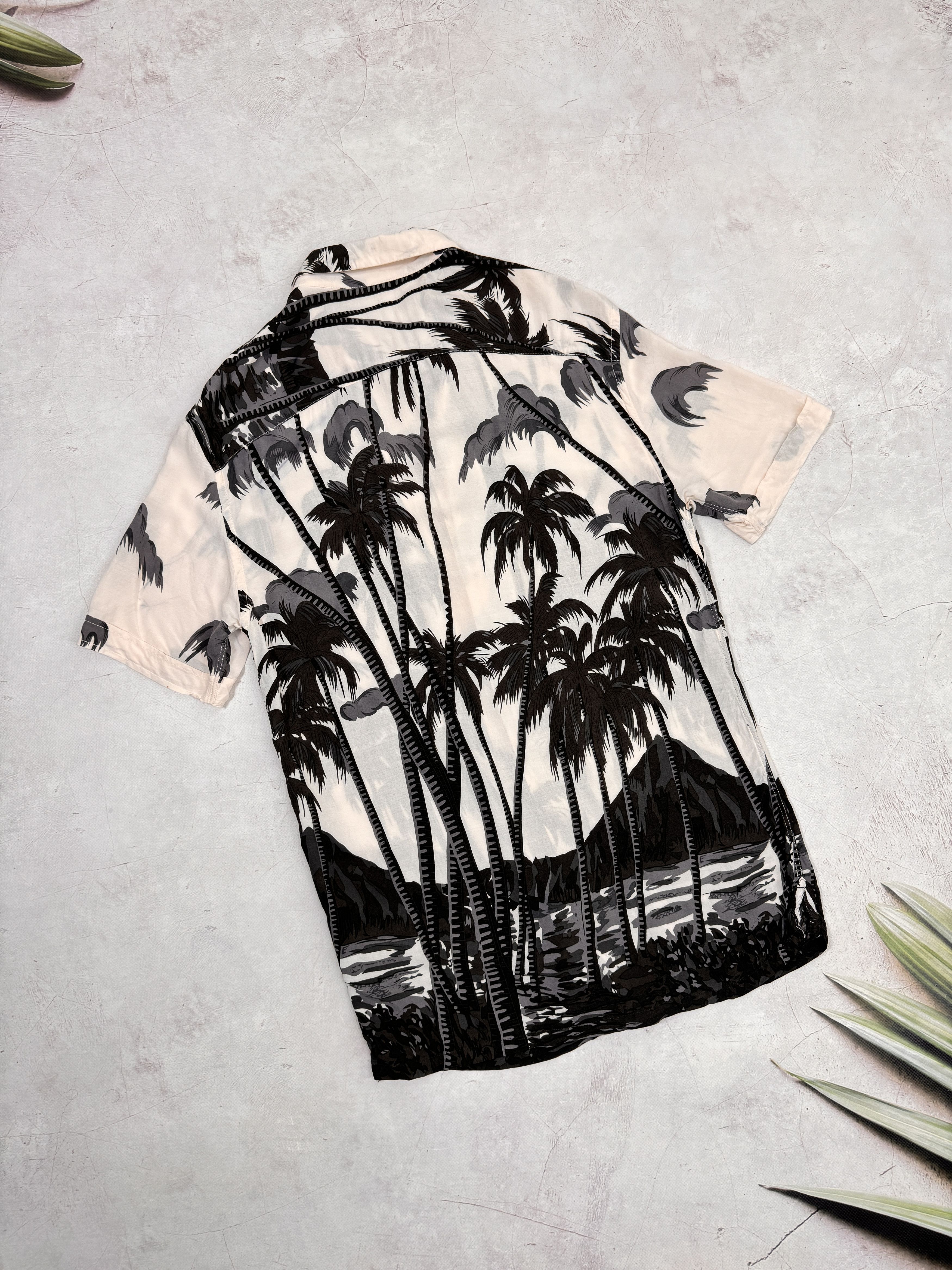 Allsaints Allsaints Hawawiian Shirt Viscose Palmes & Ocean Size US S / EU 44-46 / 1 - 17 Thumbnail