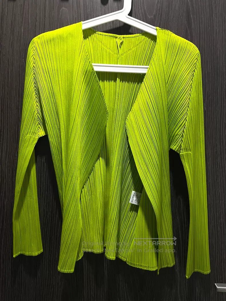 Issey Miyake Issey Miyake Fruit Green Cardigan Size XL / US 12-14 / IT 48-50 - 7 Thumbnail