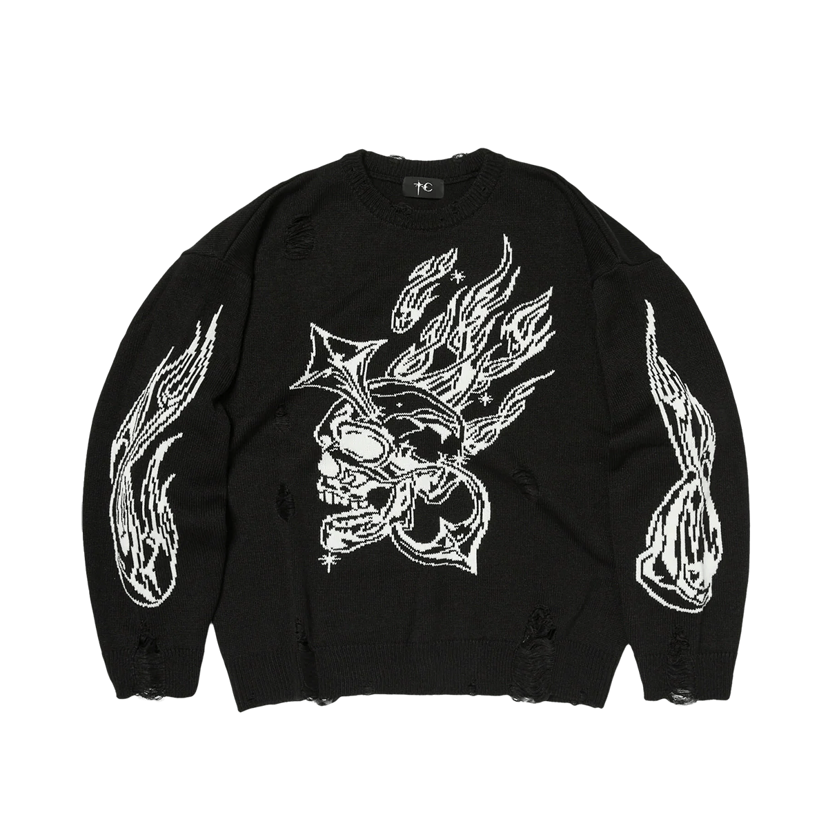 Thug Club Thug Club Skull Knit Sweater Size US S / EU 44-46 / 1 - 1 Thumbnail