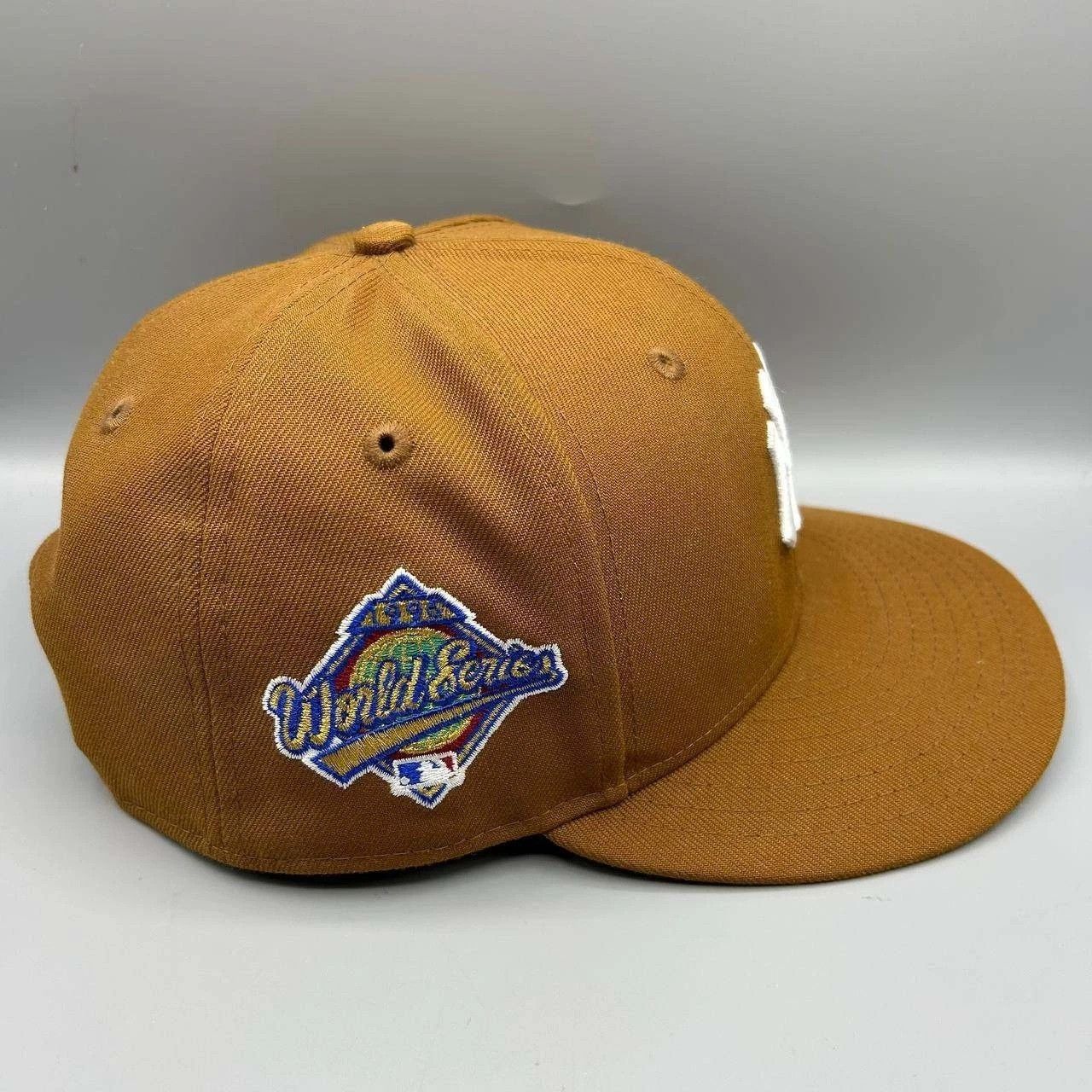 New Era New York Yankees Hat Men Brown Embroidered MLB Snap Back Cap Size ONE SIZE - 6 Thumbnail