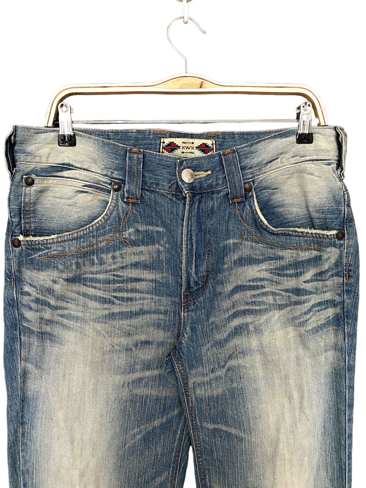 Edwin × Vintage Vintage Brand Edwin Distressed Jeans 1990s Size US 30 / EU 46 - 7 Thumbnail