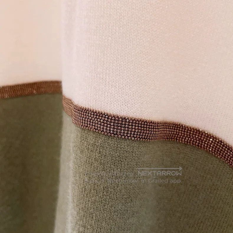 Brunello Cucinelli Brunello Cucinelli Color-Blocked Cashmere Cardigan Size S / US 4 / IT 40 - 5 Thumbnail