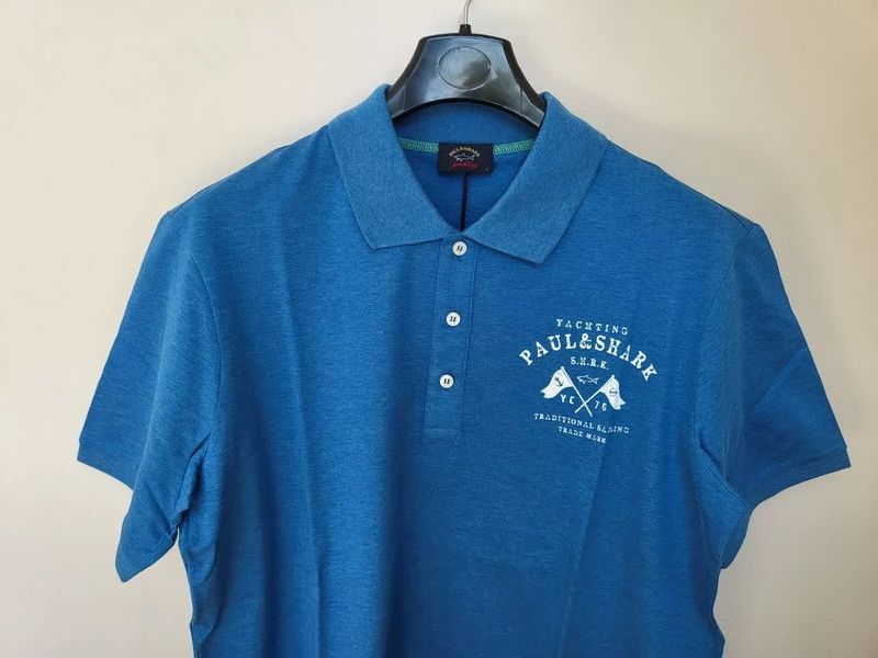 Paul & Shark RRP320€ PAUL&SHARK sz L Polo Yachting Short Sleeves Solid Size US L / EU 52-54 / 3 - 7 Thumbnail