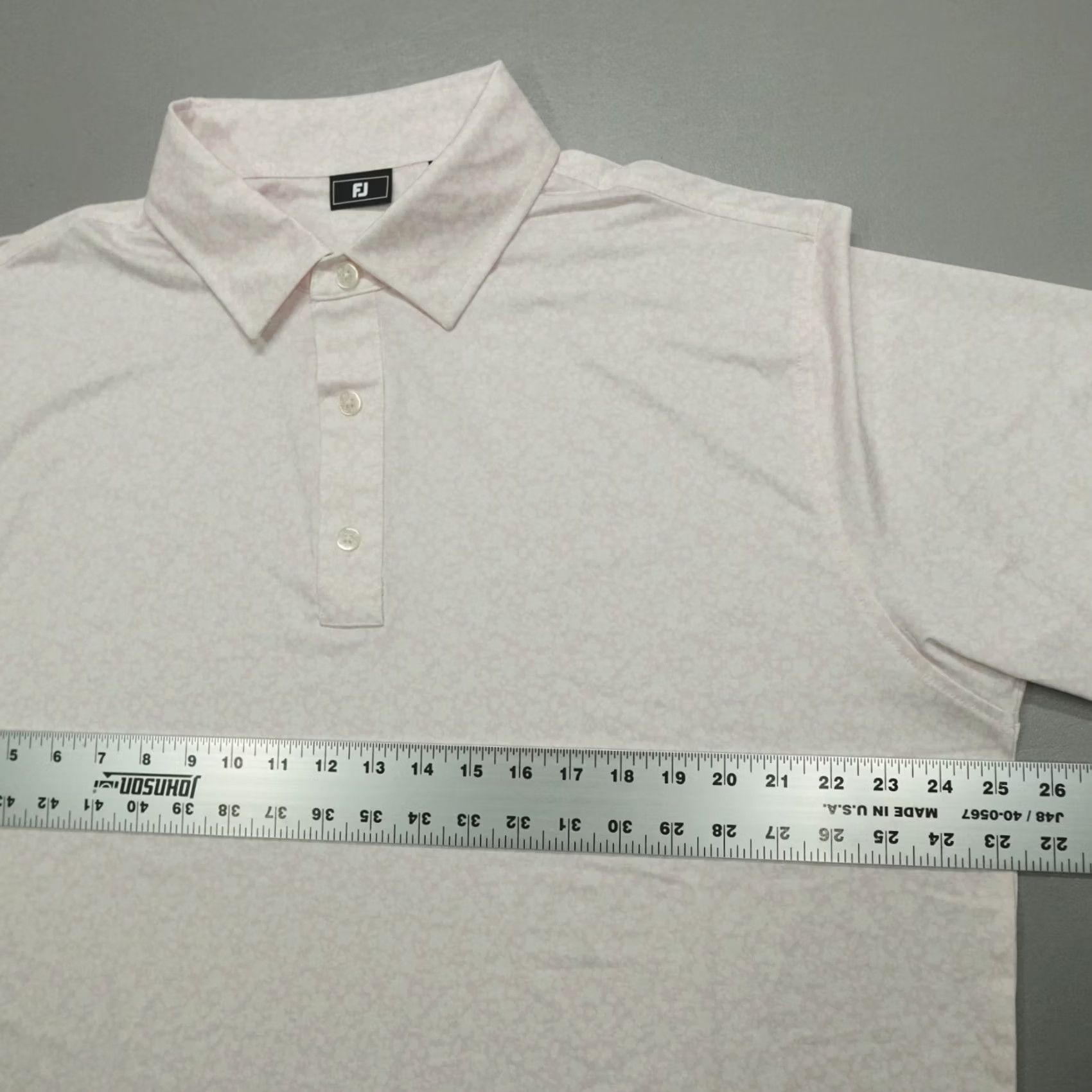 Footjoy FootJoy Performance Floral Print Polo Mens XL Pink/White Golf Shirt Size US XL / EU 56 / 4 - 6 Thumbnail