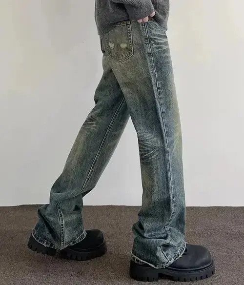 Hypebeast × Japanese Brand × Jean Y2k Vintage Blue Distressed Jeans Size US 30 / EU 46 - 2 Thumbnail