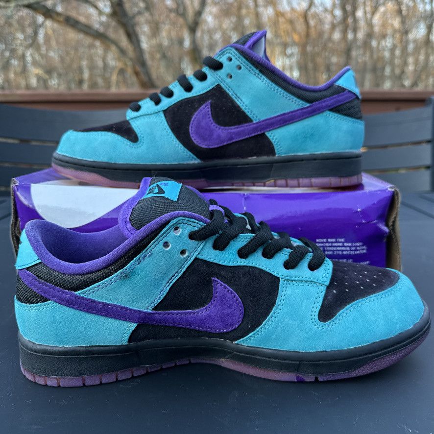 Nike Size 10 - Nike SB Dunk Low Custom Skeletor Teal Purple Black Size US 10 / EU 43 - 4 Thumbnail