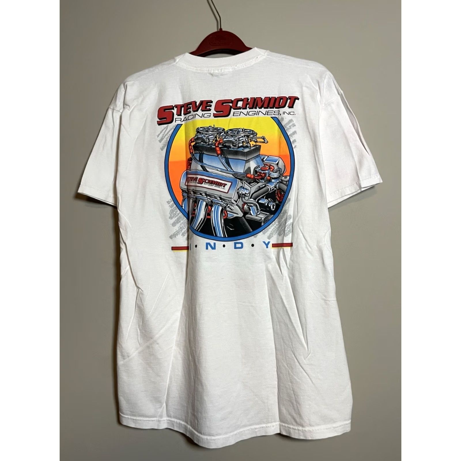 Fruit Of The Loom VINTAGE Drag Racing Ford Bob Glidden Graphic T-Shirt Size 2XL Short Sleeve Crew Neck 100% Cotton White Men USA Signed Fruit of the Loom Shirt Size US XXL / EU 58 / 5 - 6 Thumbnail