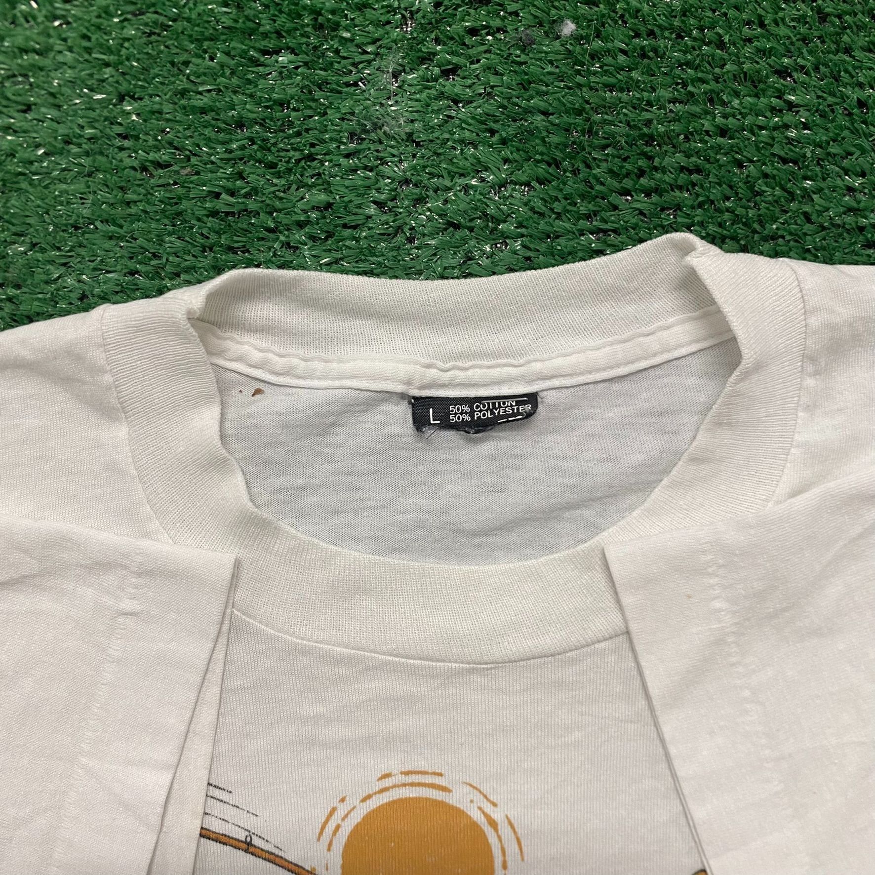 Vintage Vintage 80s Fishing Quote Comic Cartoon Single Stitch Tee Size US L / EU 52-54 / 3 - 5 Thumbnail