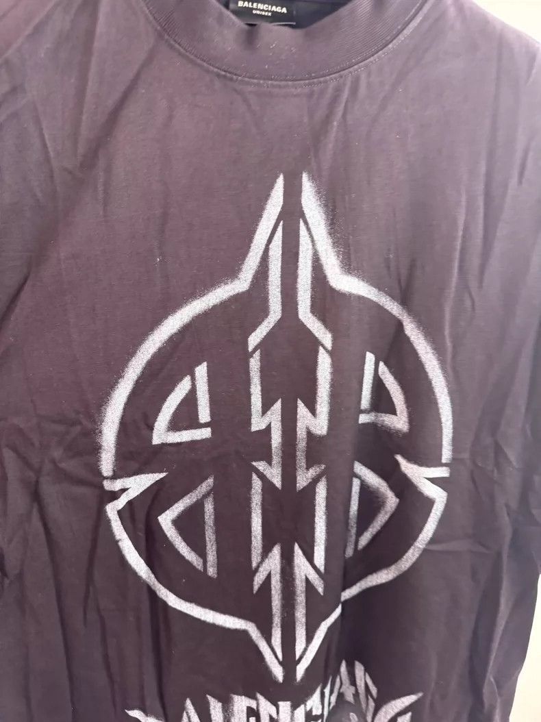 Balenciaga Balenciaga New War Logo Short Sleeve Shirt-2506 Size US M / EU 48-50 / 2 - 2 Thumbnail