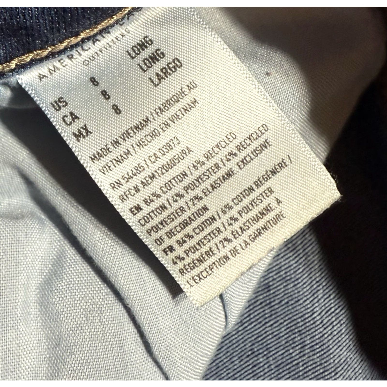 American Eagle Outfitters American Eagle Women's Jeans 8 Tall Long Blue & Khaki Jegging Lot Of 2 Size 30" / US 8 / IT 44 - 4 Thumbnail
