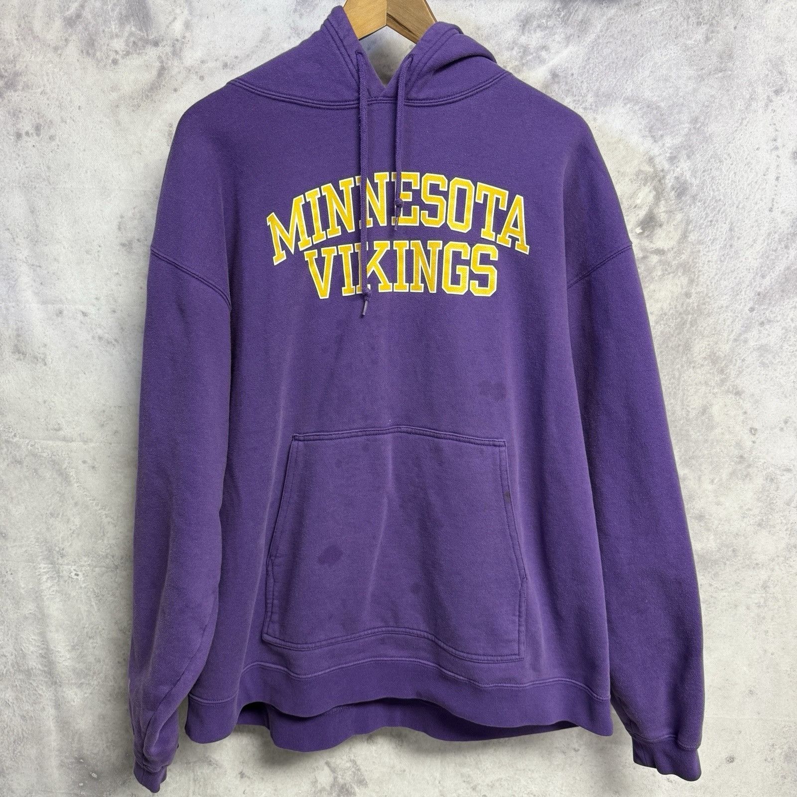 NFL × Reebok × Vintage Vintage Minnesota Vikings Hoodie Sweatshirt Mens Purple Reeb Size US XL / EU 56 / 4 - 1 Thumbnail