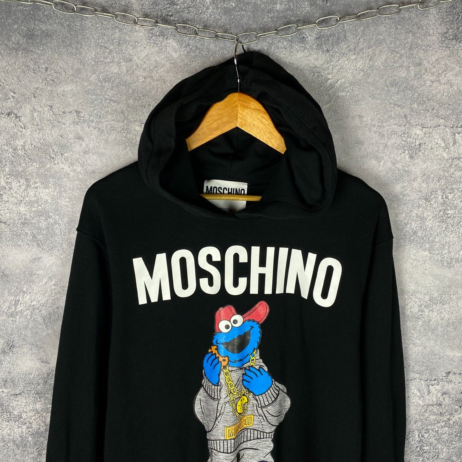 Moschino Moschino Couture Sesame Street Hoodie Men's Size USA 6 Black Size US L / EU 52-54 / 3 - 2 Thumbnail