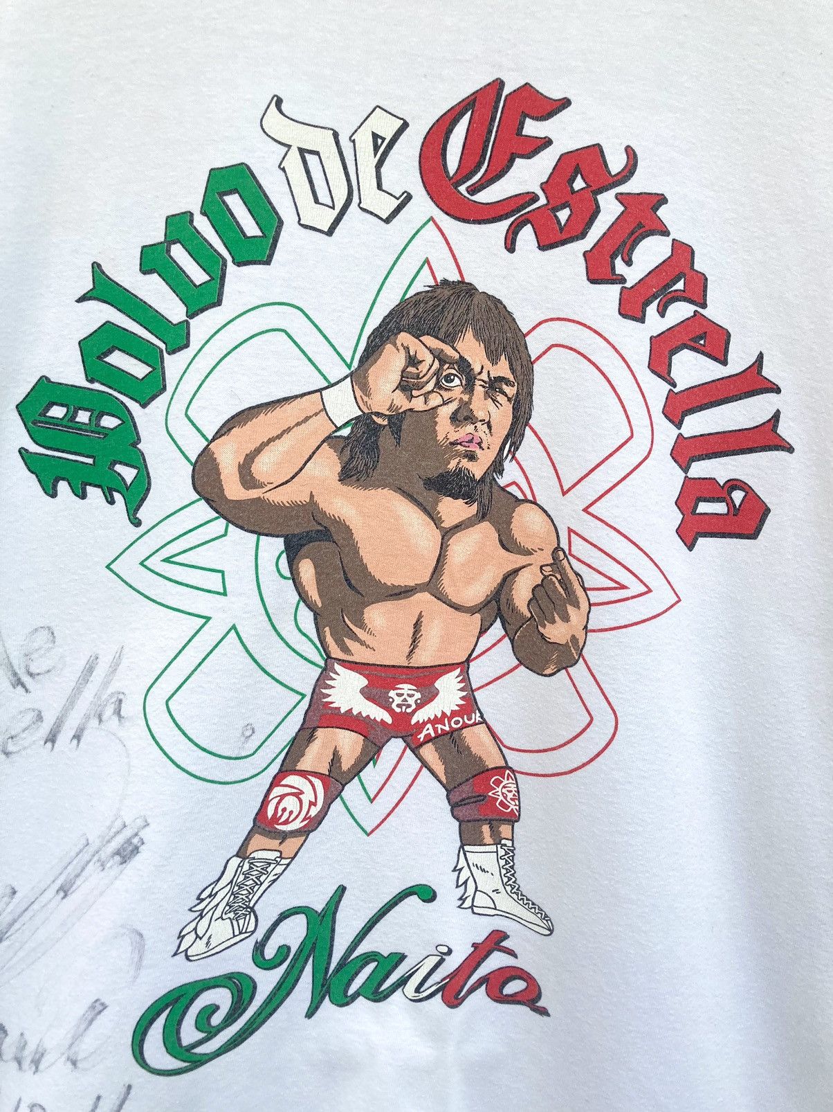 WWE × WWF Tetsuya Naito Japanese Wrestler Original Autograph Size US L / EU 52-54 / 3 - 2 Thumbnail