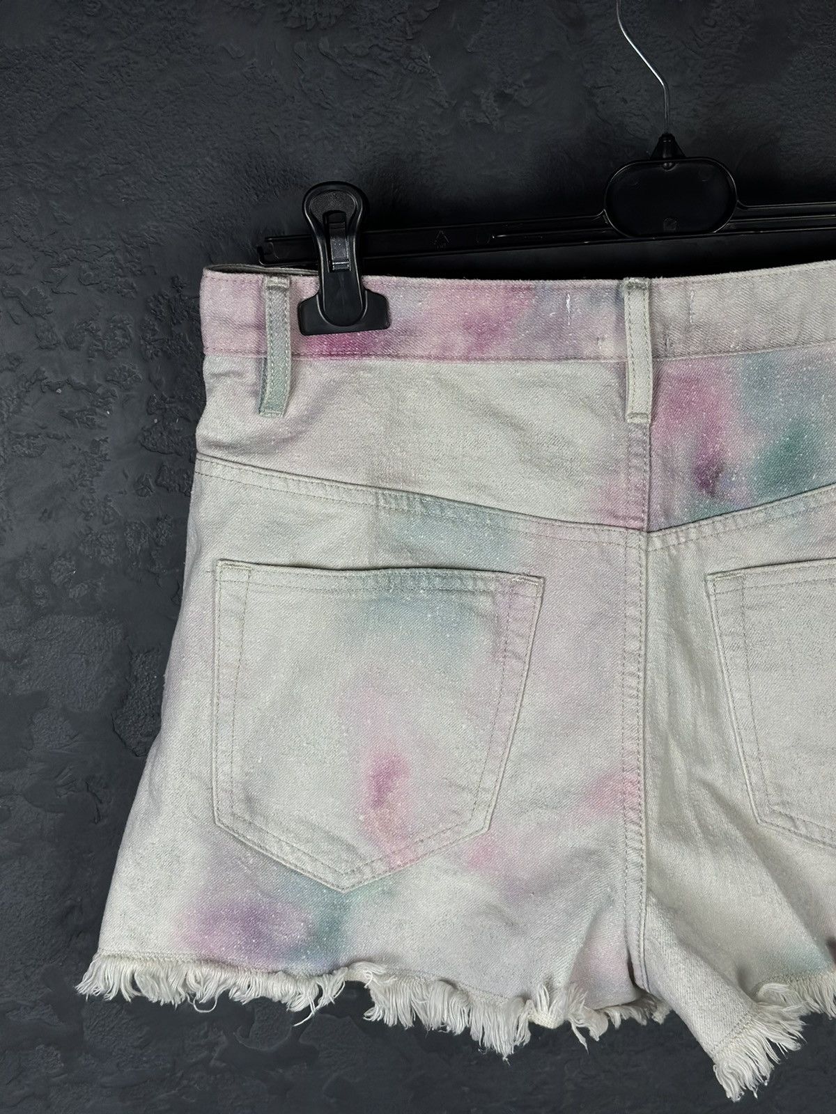 Isabel Marant × Isabel Marant Etoile Isabel Marant Étoile Lesiabb Tie-Dye Denim Short Size 25" / US 0 / IT 36 - 7 Thumbnail
