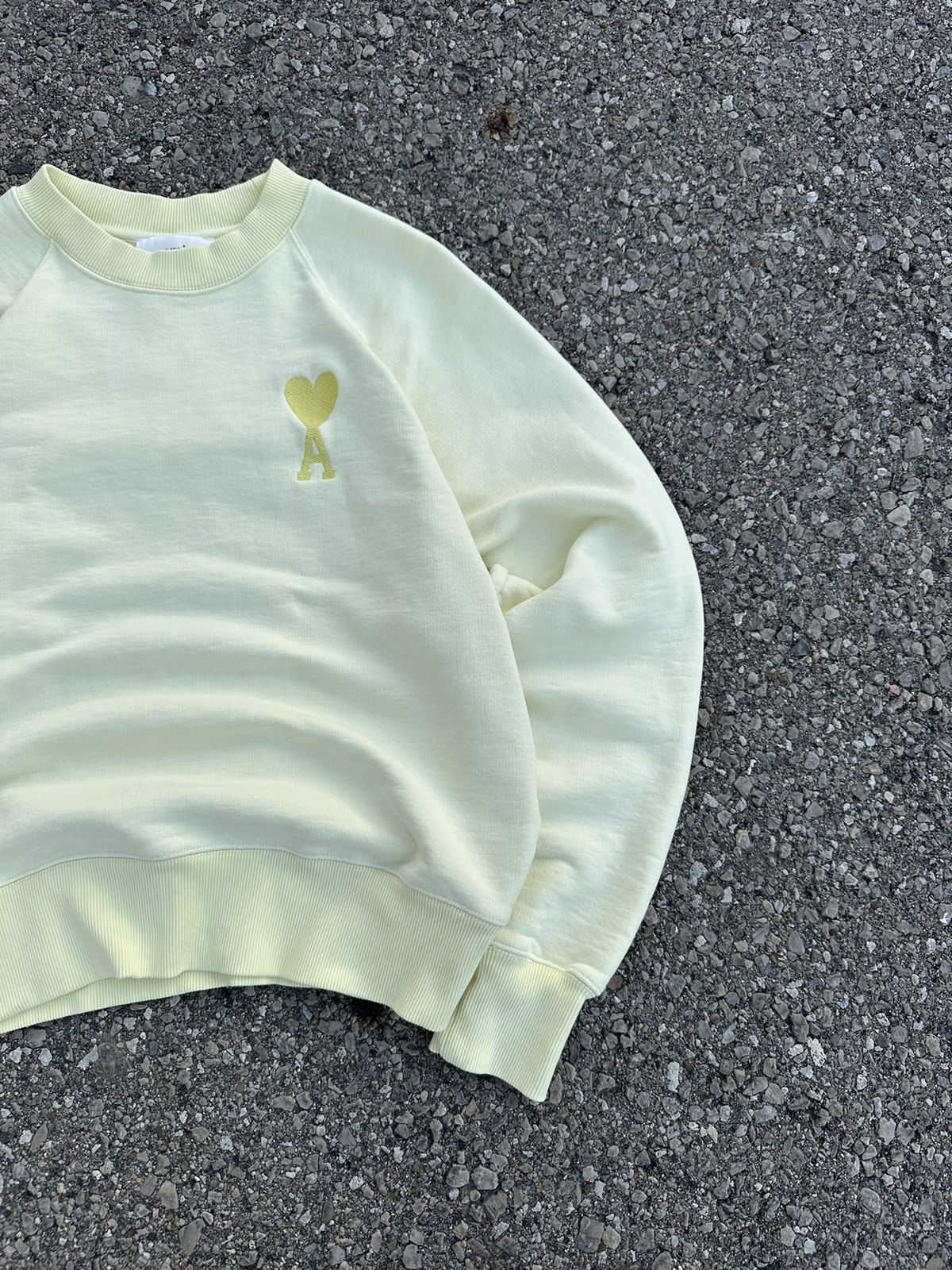 AMI Ami Heart Logo Lemon Sweatshirt Size US S / EU 44-46 / 1 - 2 Thumbnail