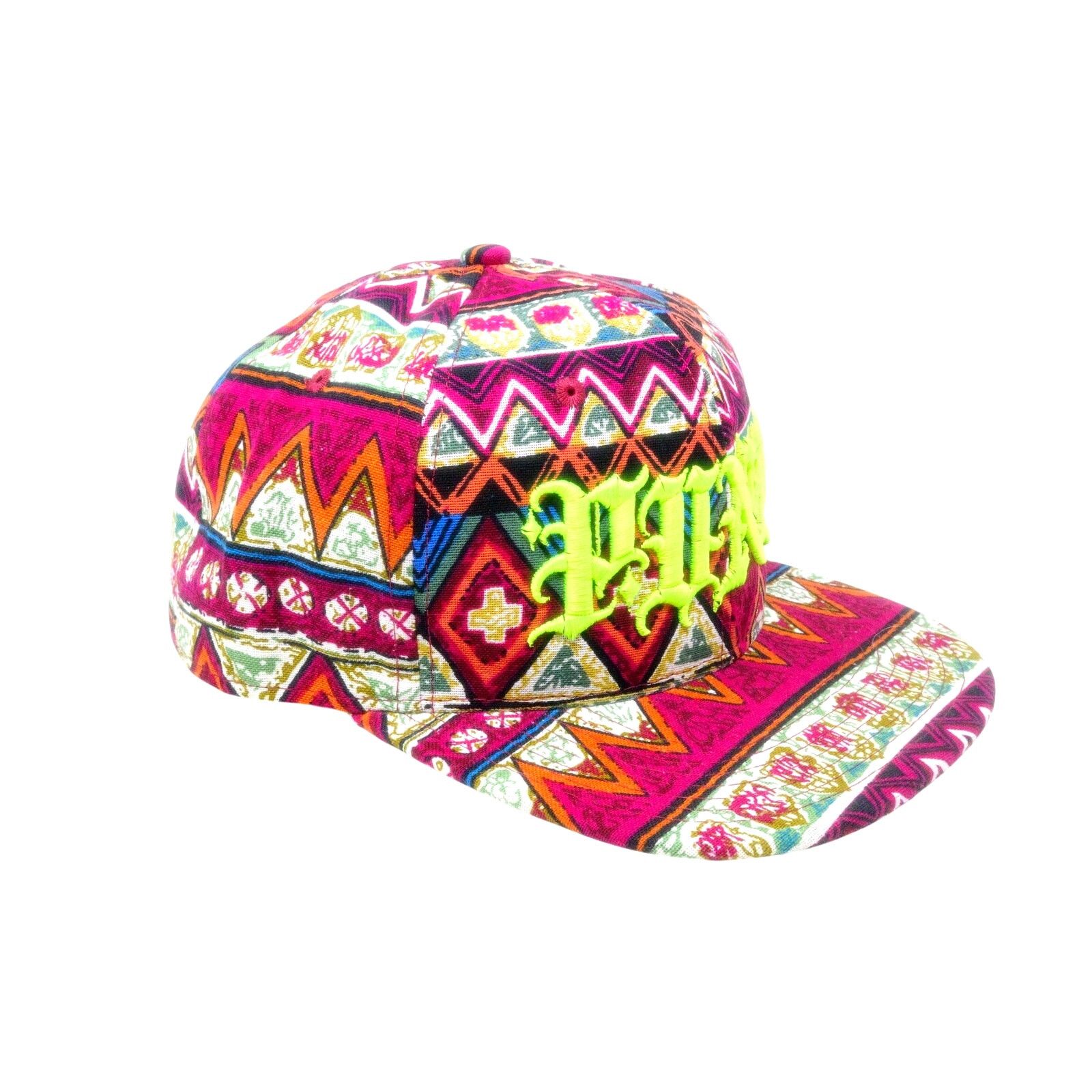 Other PUNK ® Azteca Chaotic Quilted Hat with Safety Pin Made USA Size ONE SIZE - 2 Thumbnail