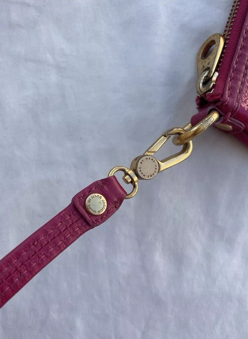 Marc Jacobs Marc By Marc Jacobs Totally Turnlock Pink 100% Leather Bag Size ONE SIZE - 7 Thumbnail
