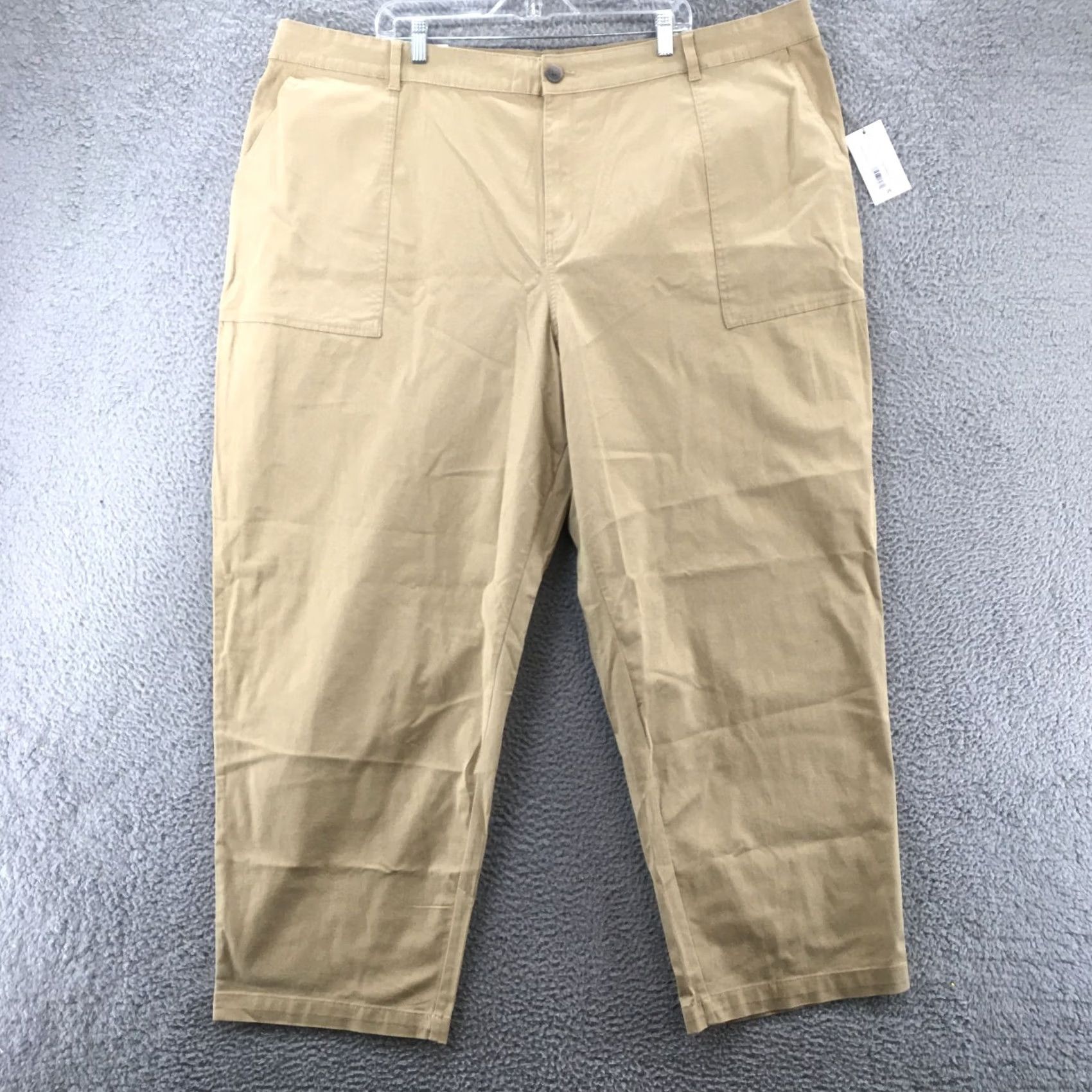 Vintage A New Day High Rise Slim Pants Womens 26 Regular Almond Tan Cotton Blend NEW` Size 34" / US 12 / IT 48 - 2 Thumbnail
