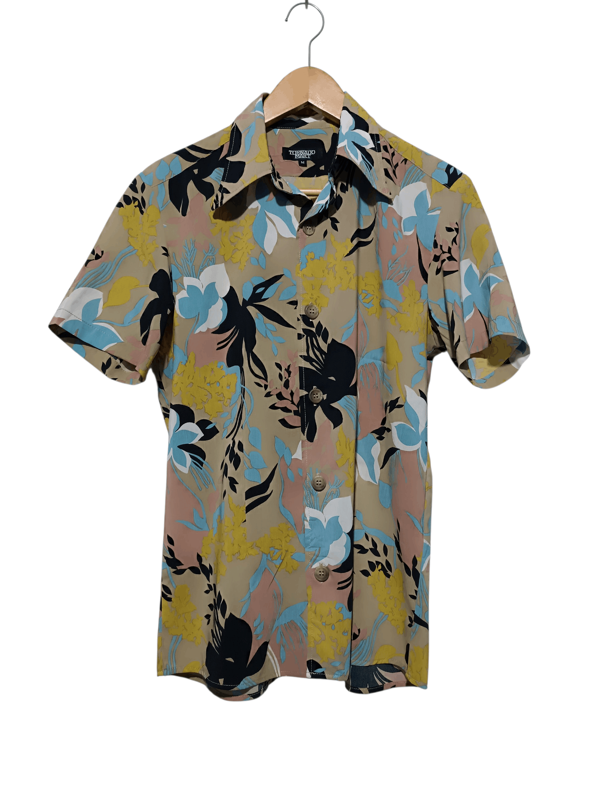 Tornado Mart Tornado Mart Flower Pattern Shirt Size US M / EU 48-50 / 2 - 1 Thumbnail