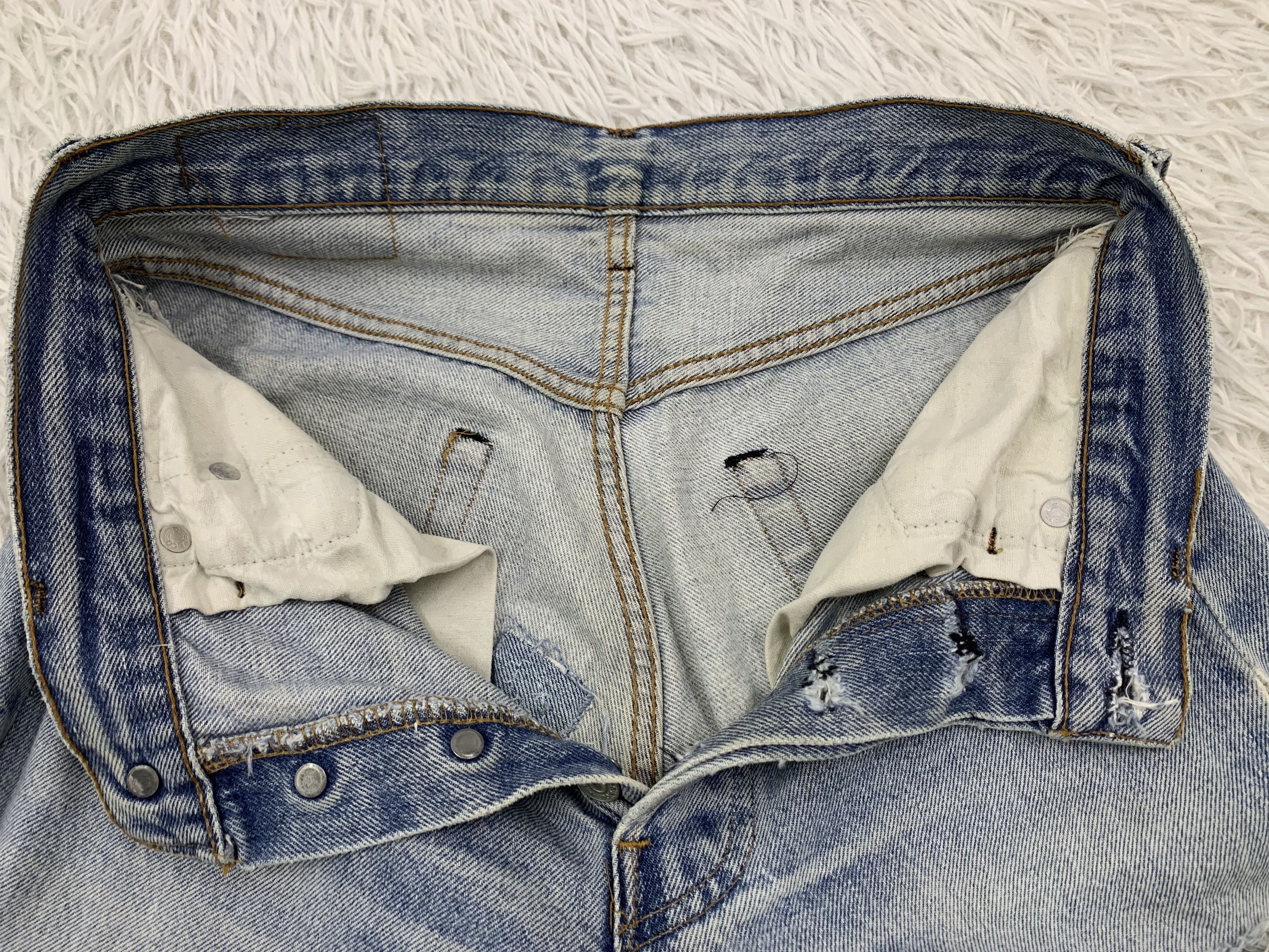 Levi's Vtg 80s Levi's 501 Selfedge Jeans Pant Button 524 Size US 28 / EU 44 - 11 Thumbnail