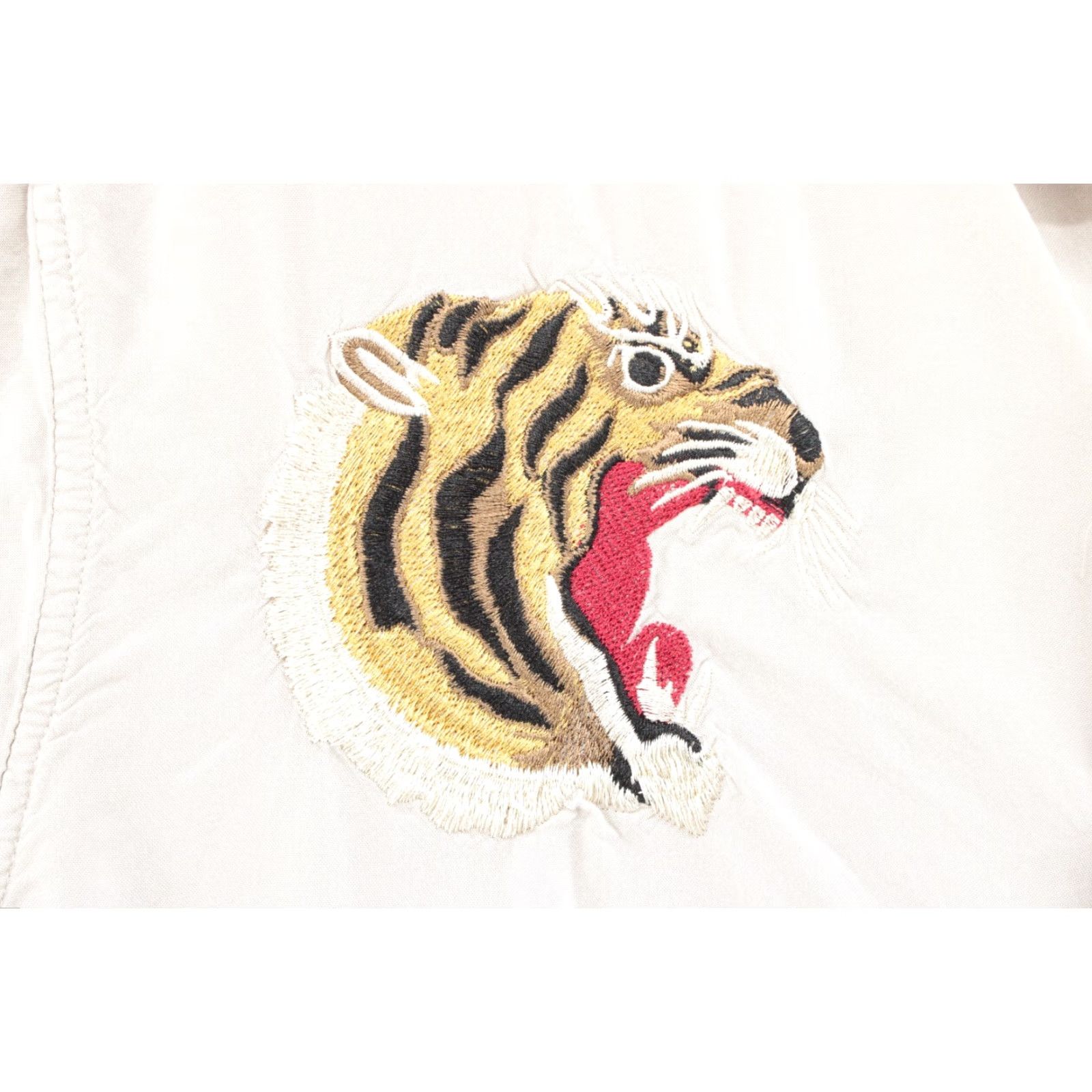 Pacsun VINTAGE PACSUN Shirt Men’s Small Beige Embroidered Tigers Cats Short Sleeve Button Down Size US S / EU 44-46 / 1 - 3 Thumbnail