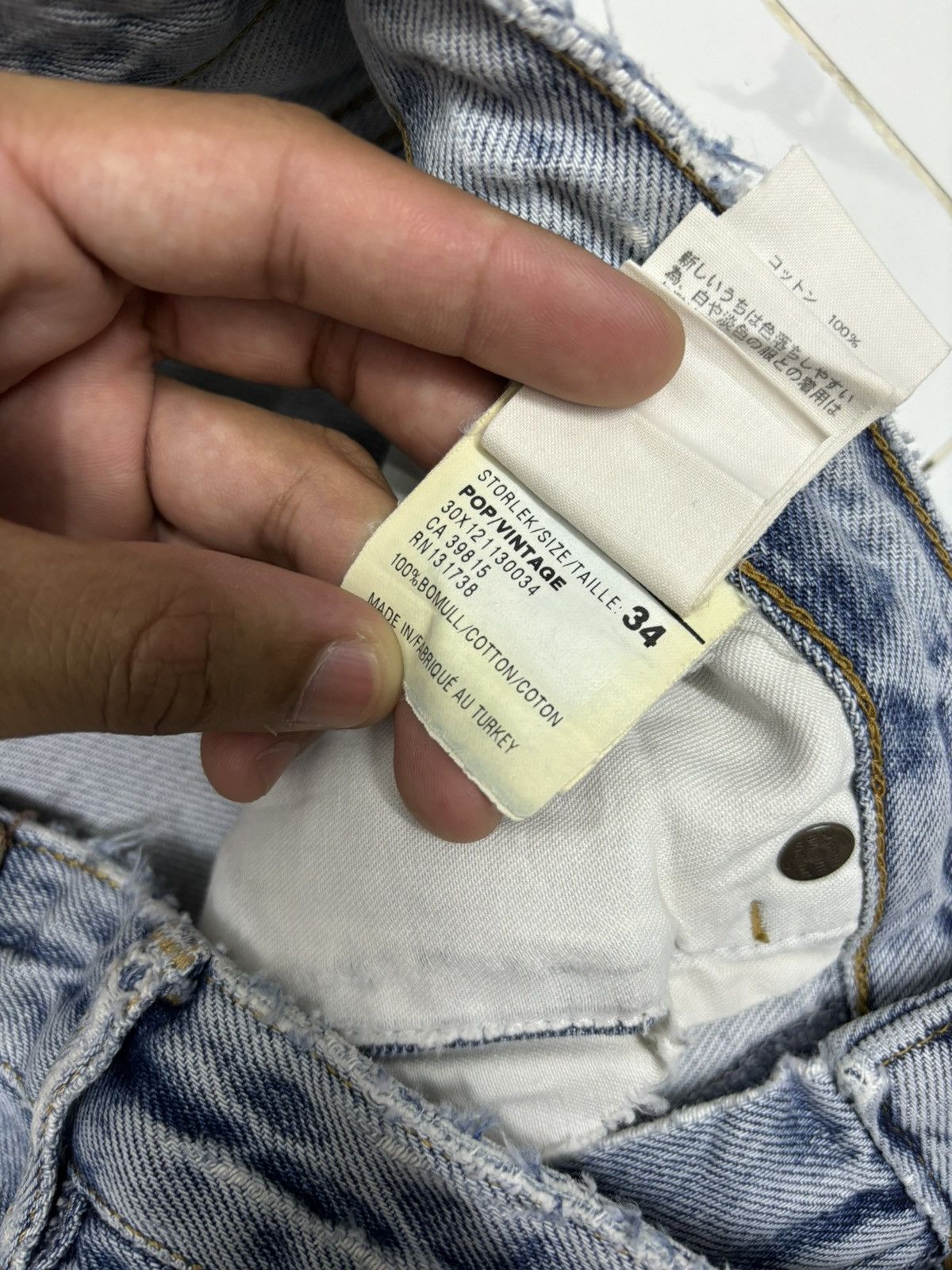 Acne Studios 🔥ACNE BLUE WASHED DENIM JEANS Size 30" / US 8 / IT 44 - 14 Thumbnail