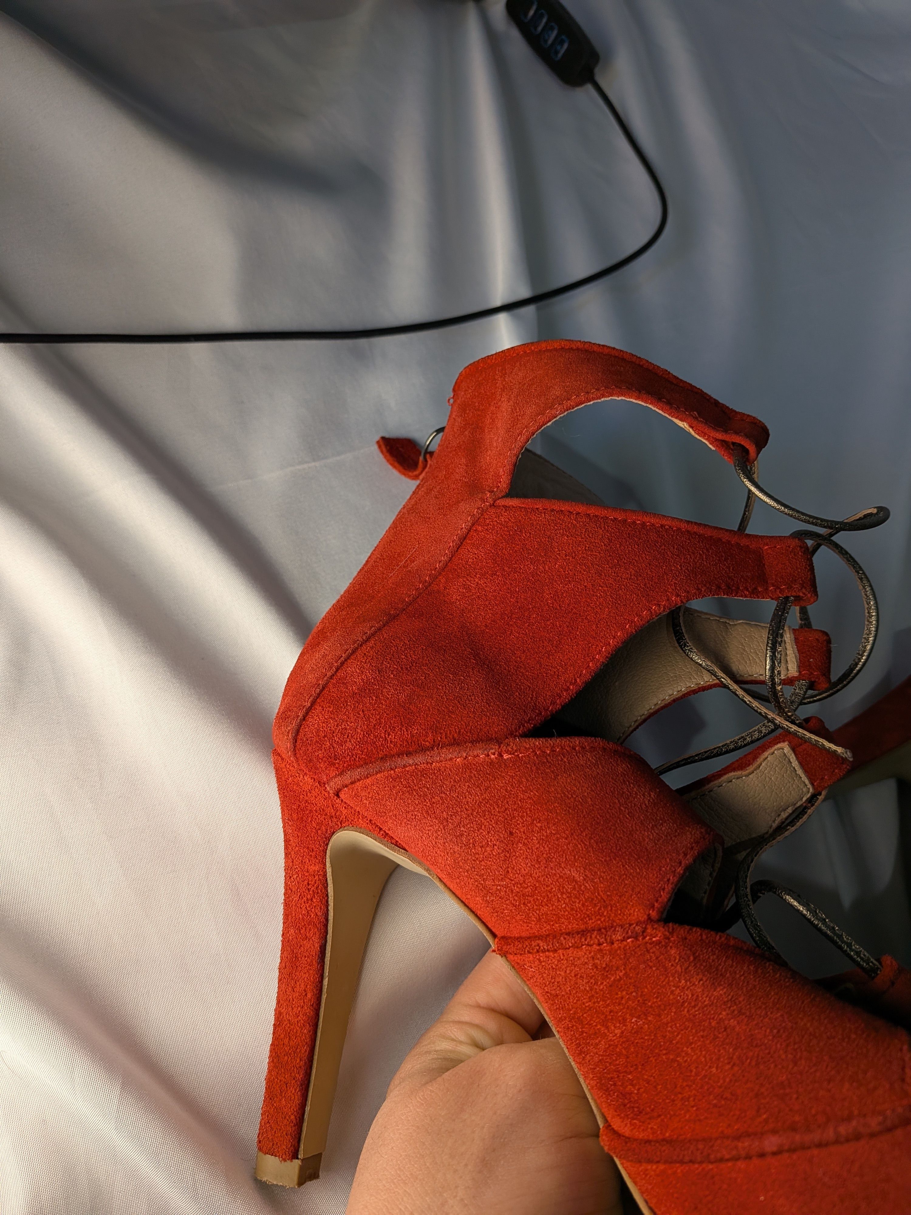 Versace Versace 19V69 Italia Red Suede Heels Pumps Size 40 Us 9 Size US 10 / IT 40 - 9 Thumbnail