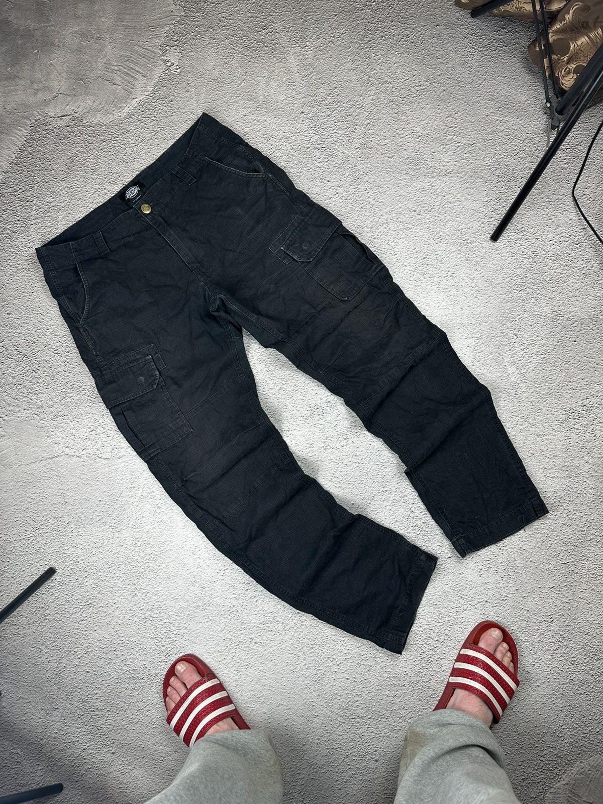 Dickies Vintage Dickies Cargo Pants Faded Distressed Y2K Size US 34 / EU 50 - 2 Thumbnail