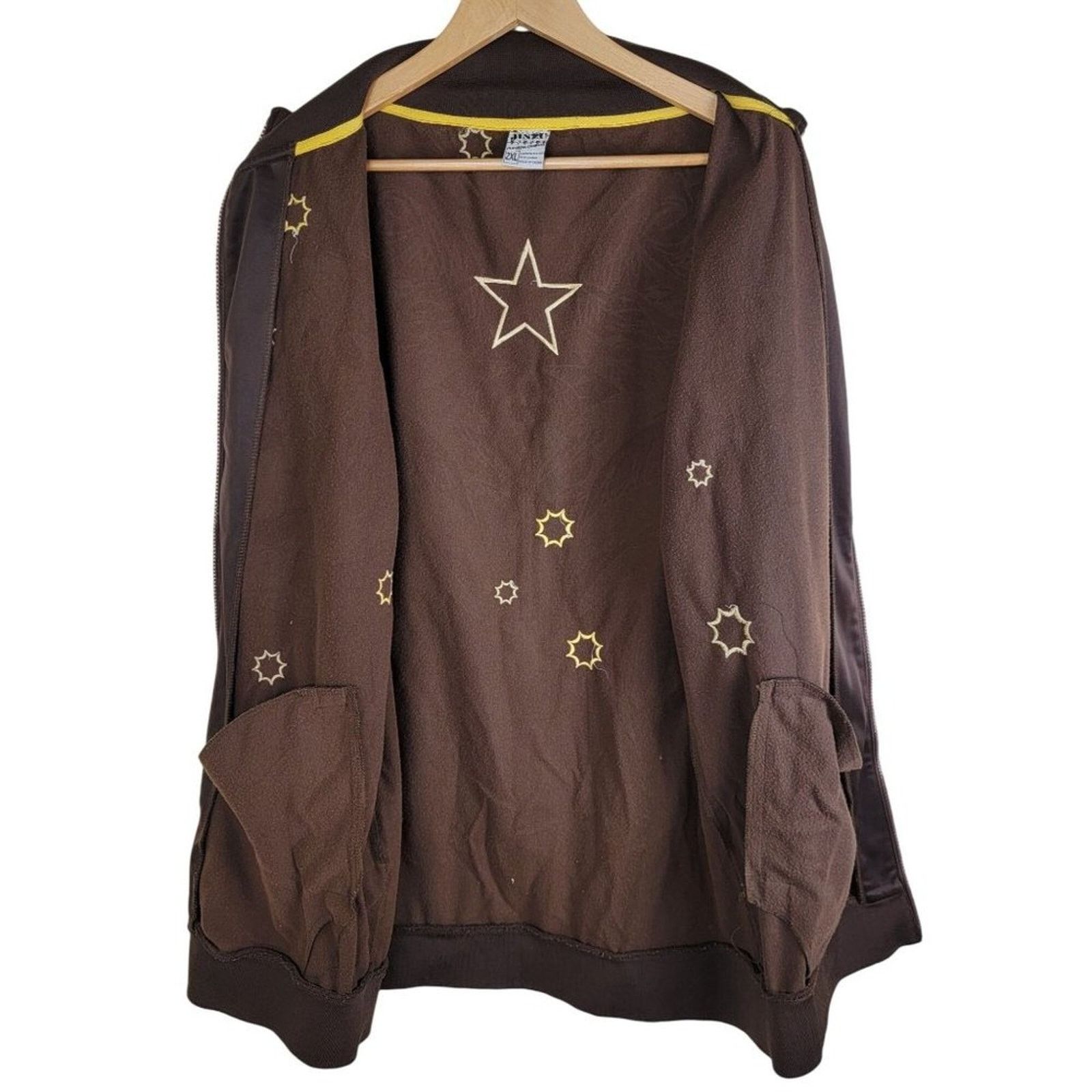 Other Jinzu Y2K Birds Key Graphic Art Embroidered Bomber Jacket Size US XXL / EU 58 / 5 - 3 Thumbnail