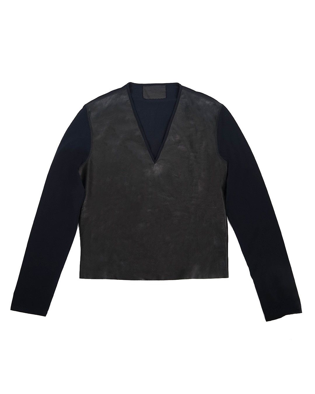 Prada Prada S/S2000 Mens Leather Longsleeve Jumper | Grailed