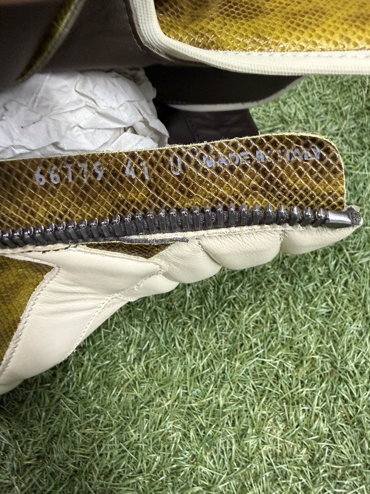 Rick Owens Rick Owens Snakeskin Geobasket Sneakers Size US 8 / EU 41 - 5 Thumbnail