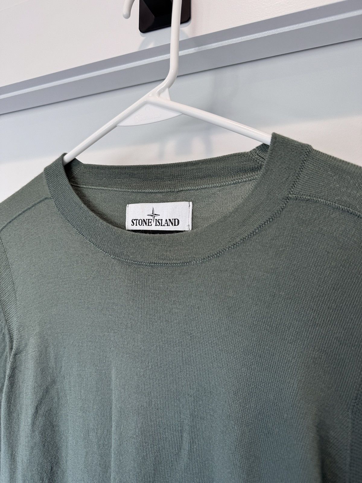 Stone Island Stone Island Forest Green Wool Sweater Size L (fits M) Size US L / EU 52-54 / 3 - 4 Thumbnail