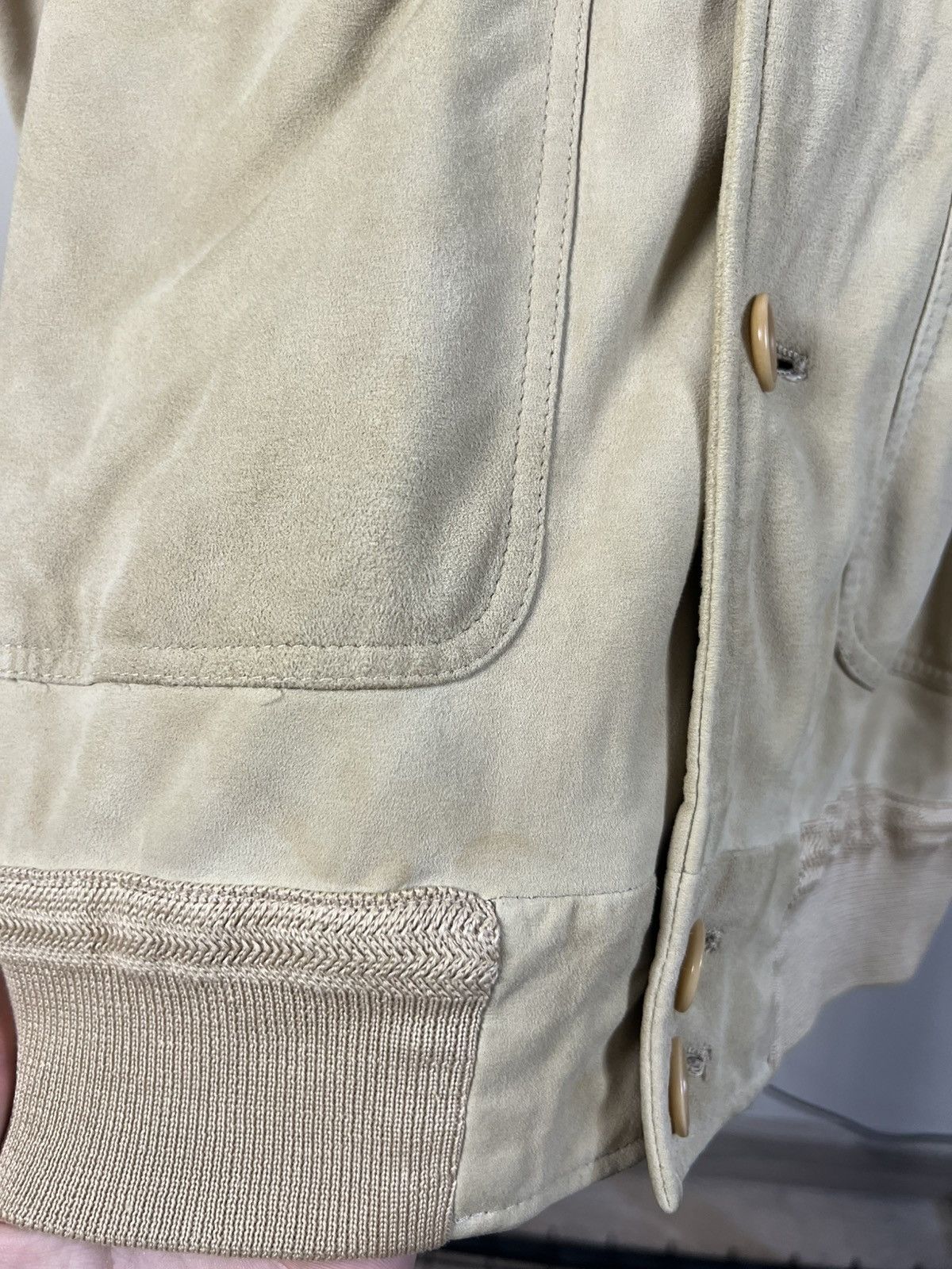 Ermenegildo Zegna Zegna Vintage Suede Leather Jacket Beige Men's Italy Size US L / EU 52-54 / 3 - 7 Thumbnail